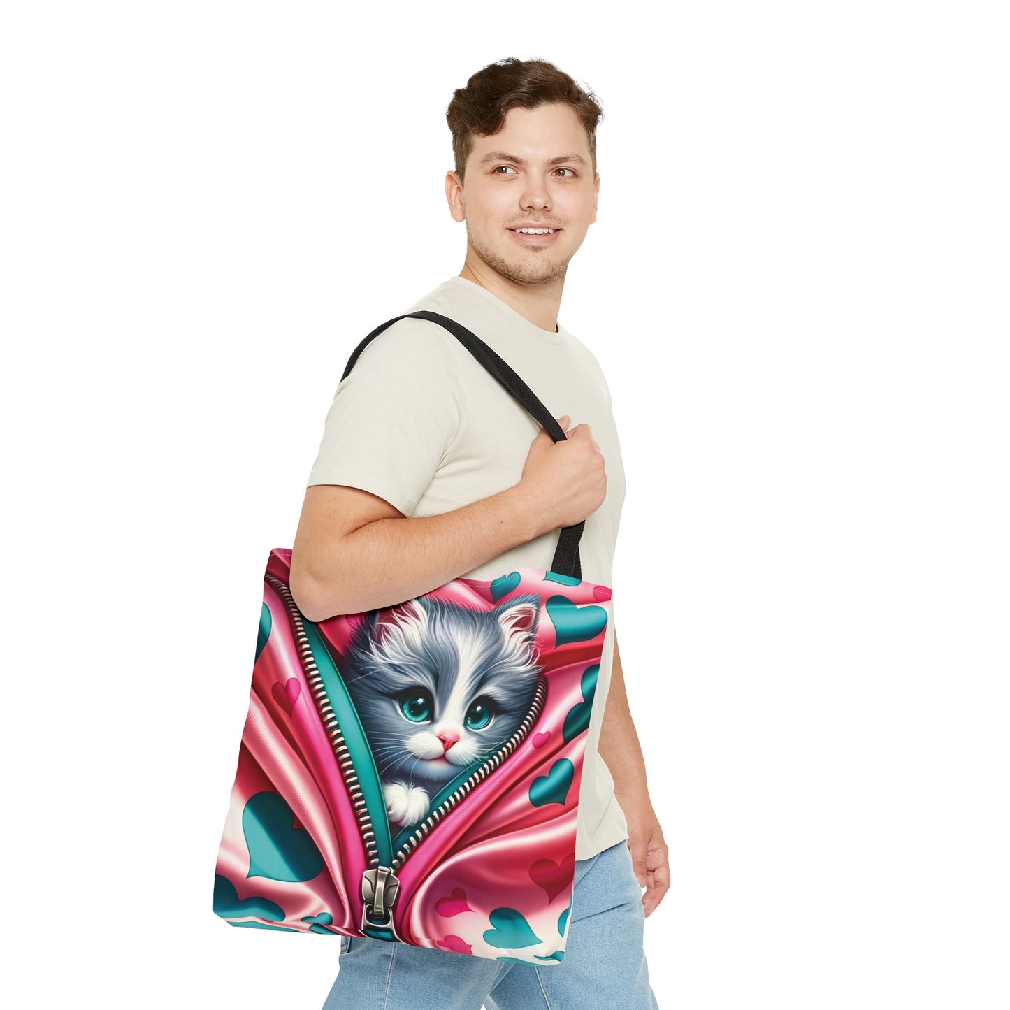 Tote Bag, Cat, Personalised/Non-Personalised Tote bag