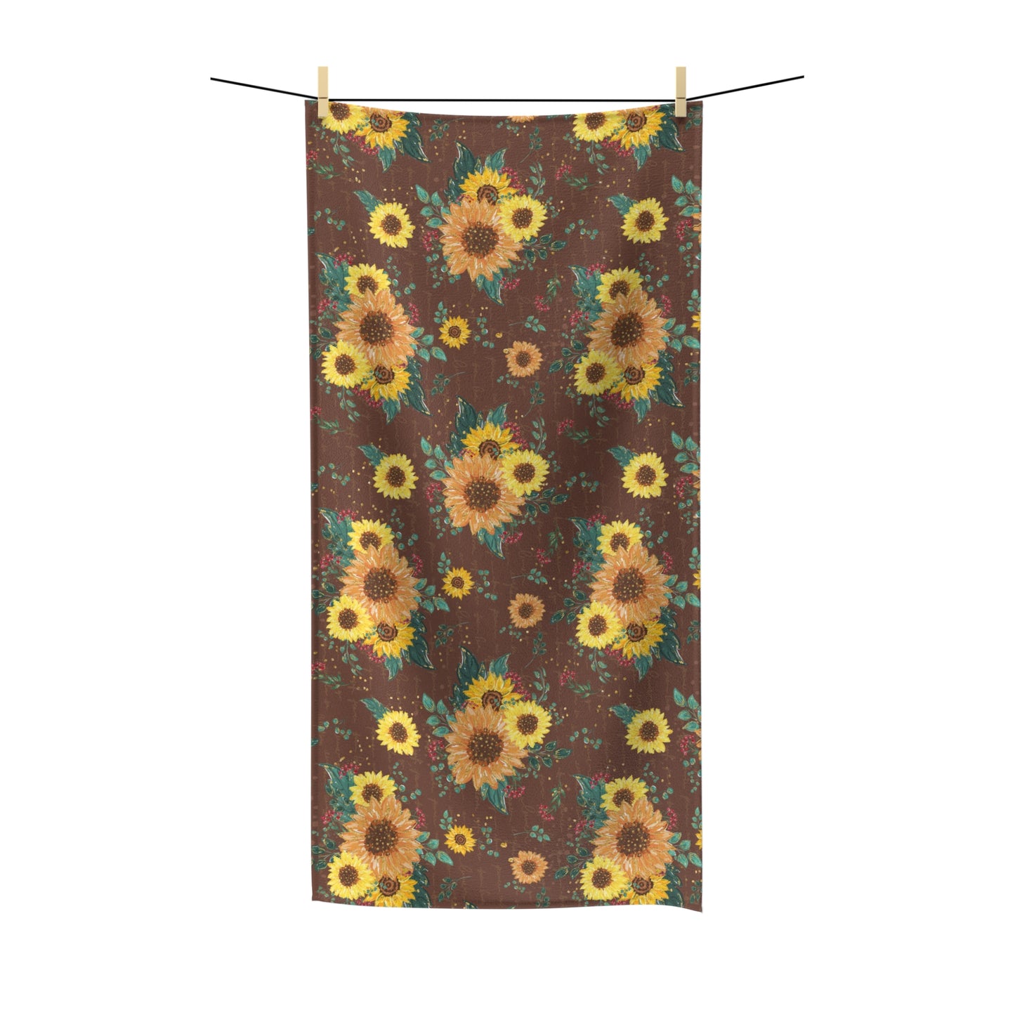 Beach Towel, Sunflowers, Polycotton Towel