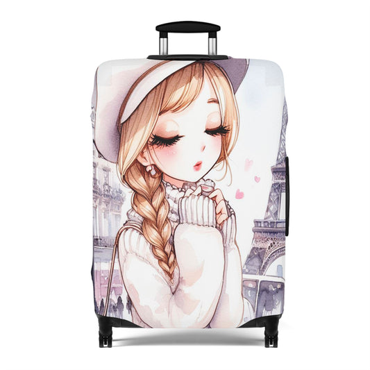 Luggage Cover, Just a Girl Who loves Travelling, awd-2101