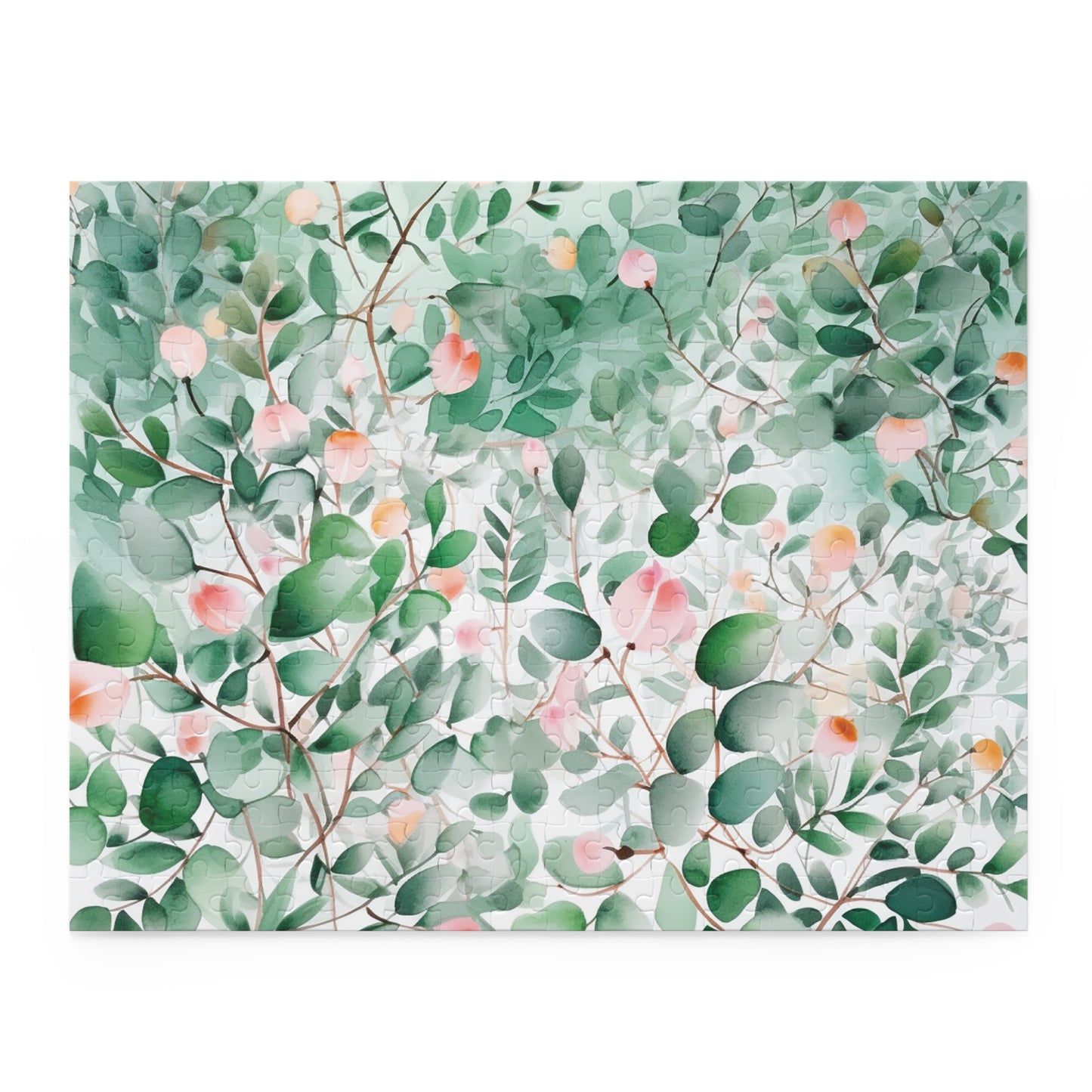 Personalised/Non-Personalised Puzzle, Eucalyptus Leaves (120, 252, 500-Piece)