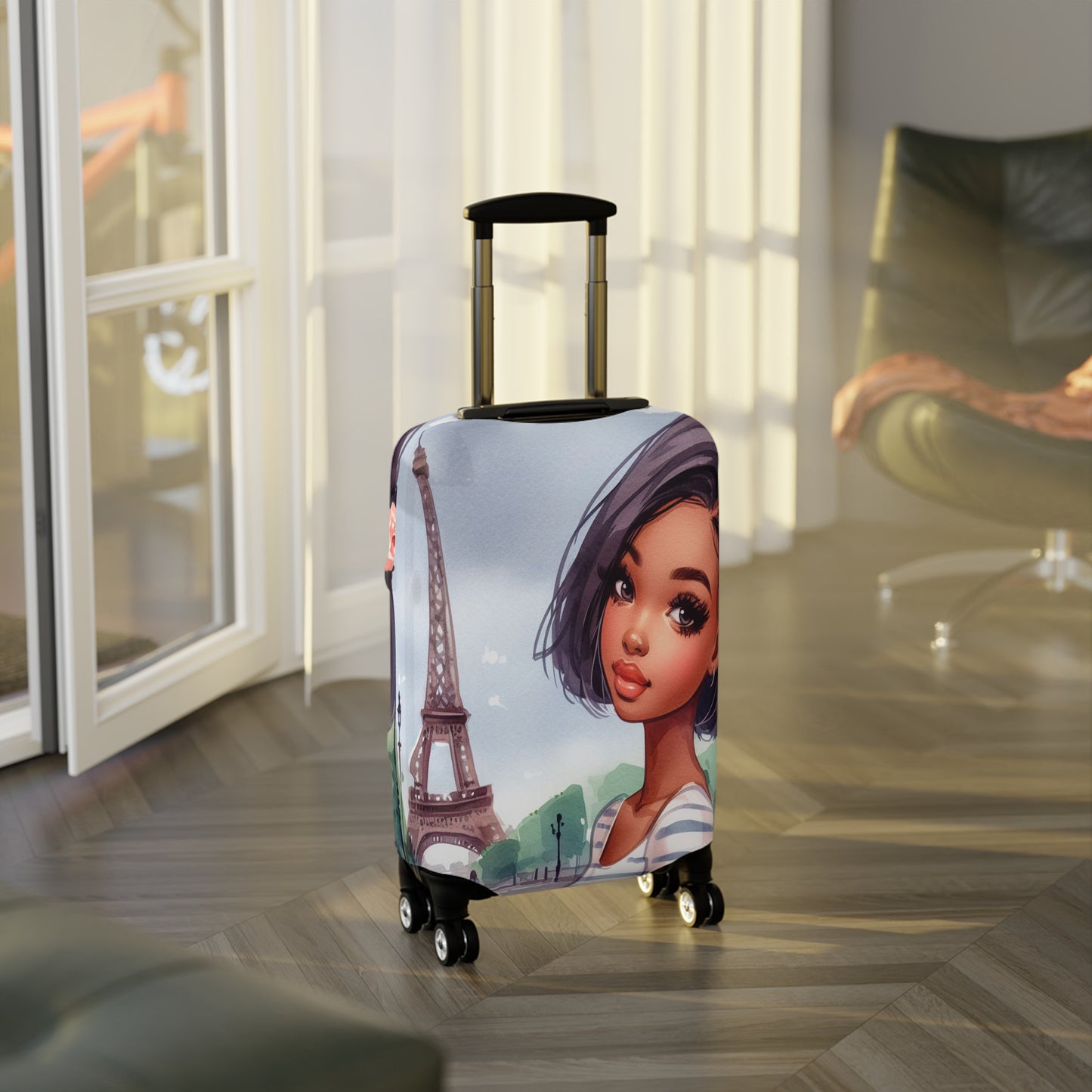 Luggage Cover, Just a Girl Who loves Travelling, awd-2102