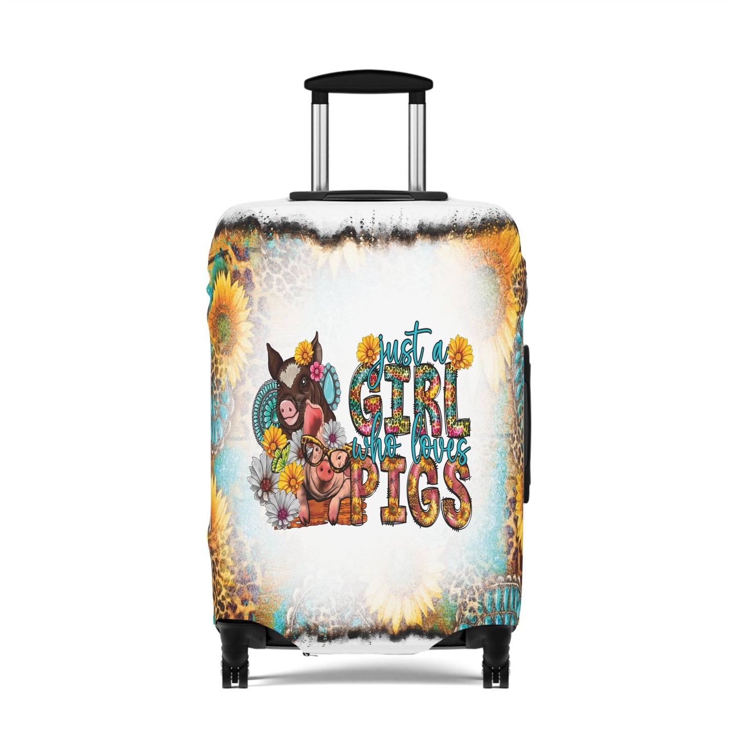 Luggage Cover, Country and Western, Just a Girl who Loves Pigs, awd-1012