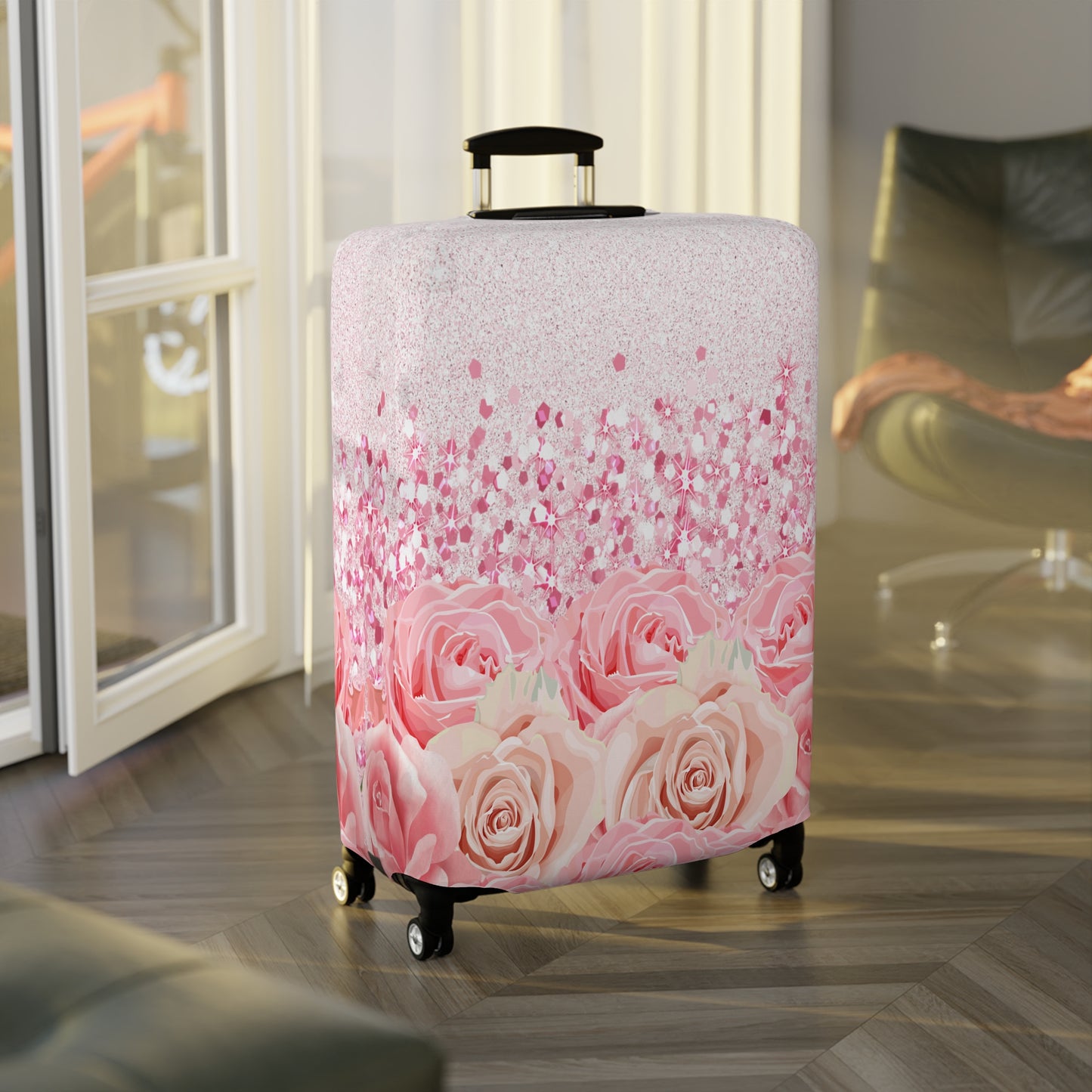 Luggage Cover, Pink Roses, awd-1726