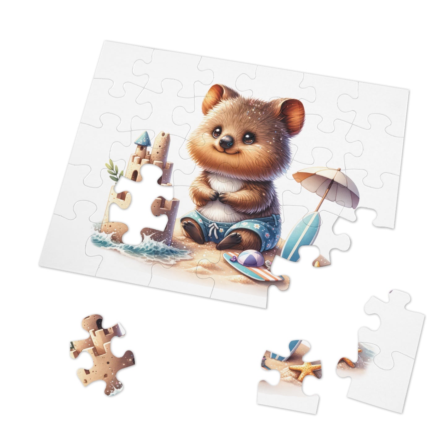 Jigsaw Puzzle in Tin, Australian Animals, Quokka, Personalised/Non-Personalised, awd-1324 (30, 110, 252, 500,1000-Piece)