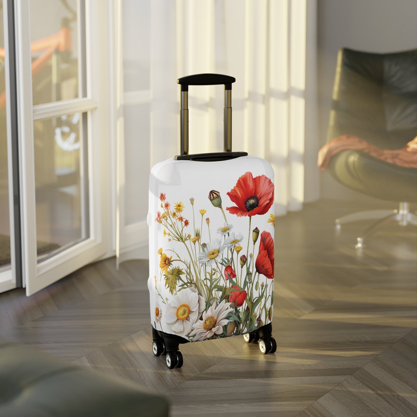 Luggage Cover, Floral, Wildflowers, awd-3043