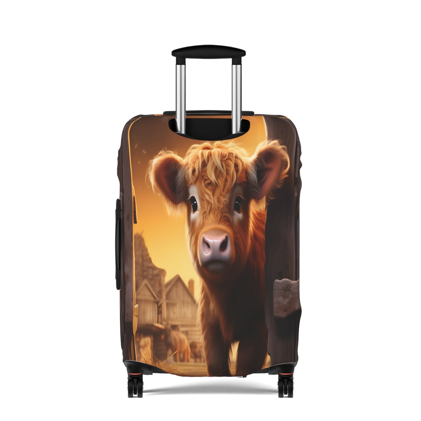 Luggage Cover, Highland Cow, awd-045