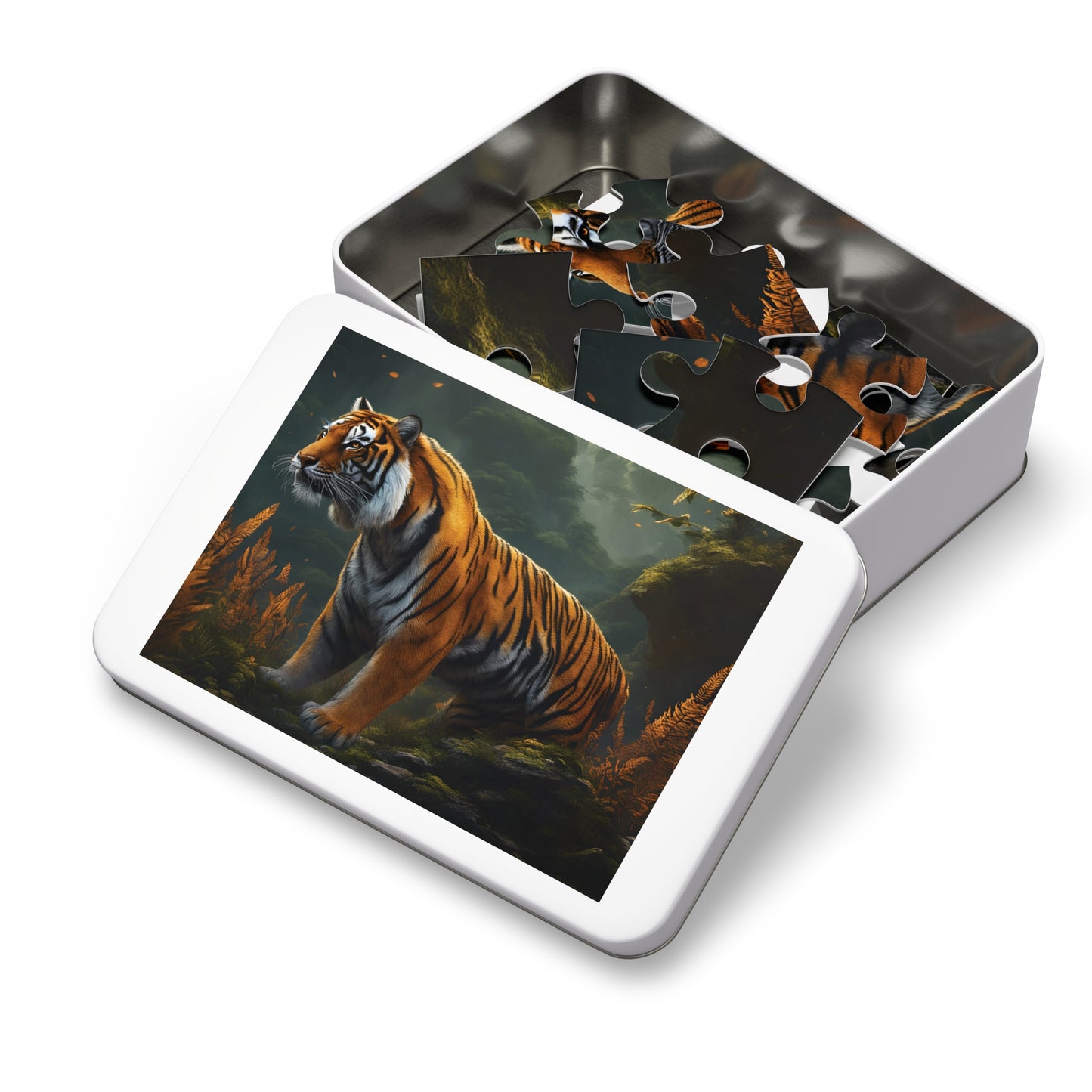 Puzzle, Tiger, Personalised/Non-Personalised (30, 110, 252, 500,1000-Piece) Awd-548