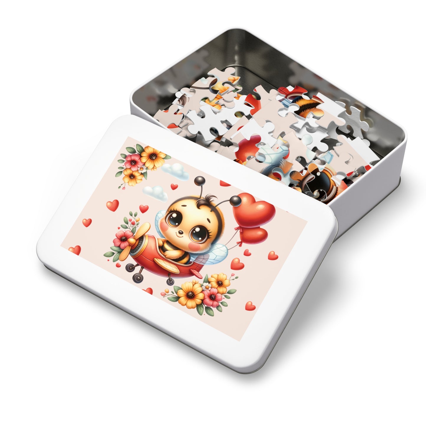 Jigsaw Puzzle in Tin, Bee in Plane, Personalised/Non-Personalised, awd-129 (30, 110, 252, 500,1000-Piece)