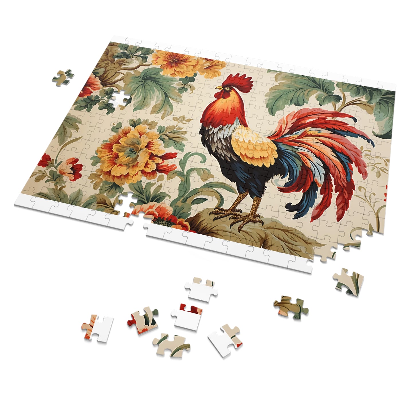 Jigsaw Puzzle, Chicken/Rooster, Personalised/Non-Personalised (30, 110, 252, 500,1000-Piece)