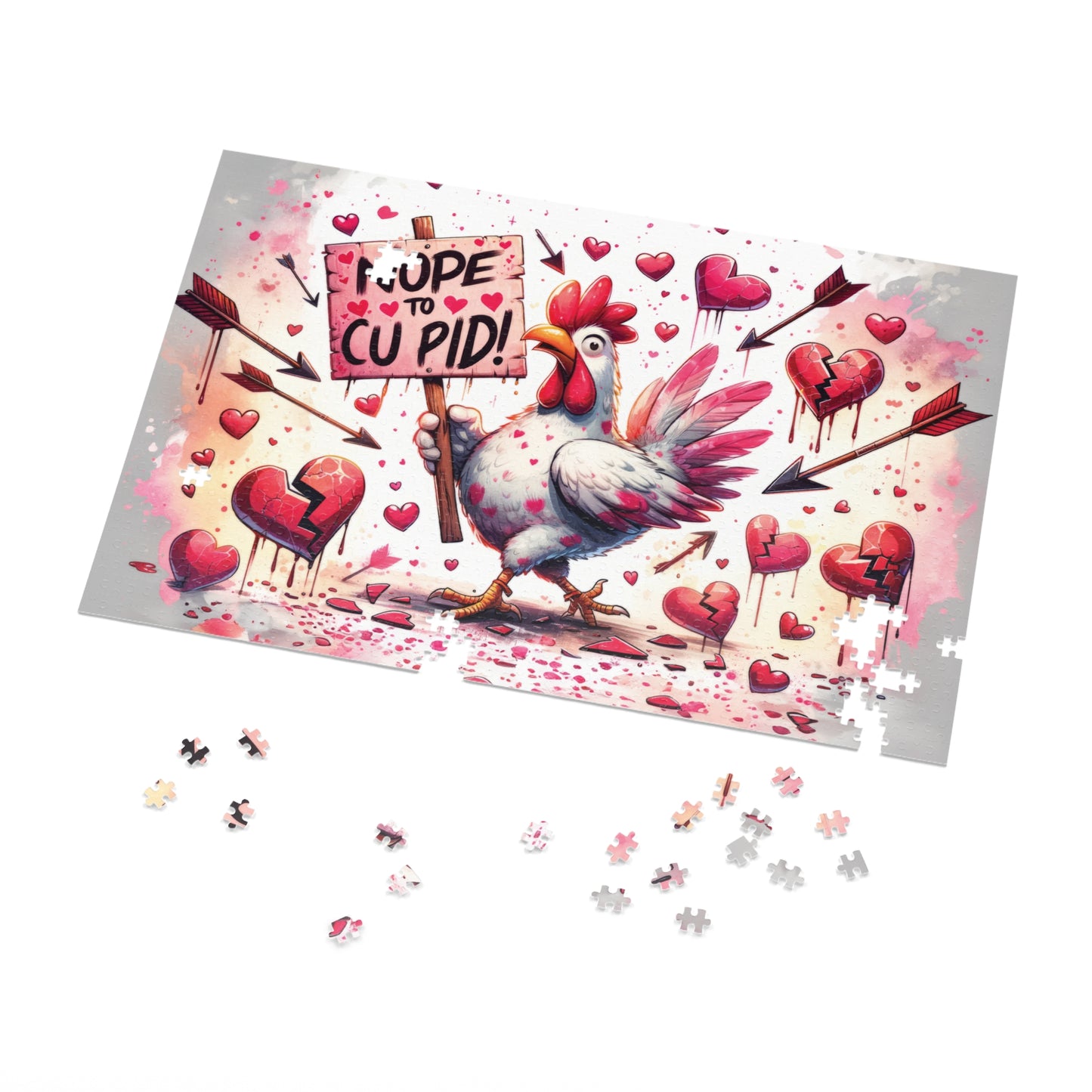 Jigsaw Puzzle, Chickens/Rooster, Personalised/Non-Personalised (30, 110, 252, 500,1000-Piece)