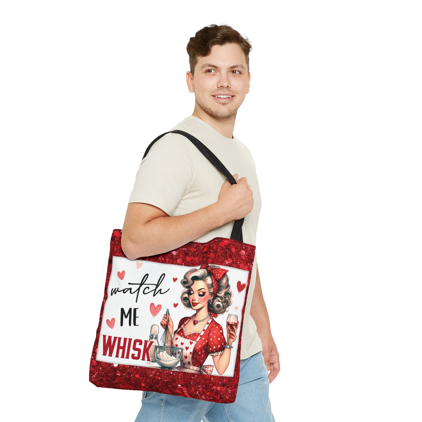 Tote Bag, Retro, Watch Me Whisk