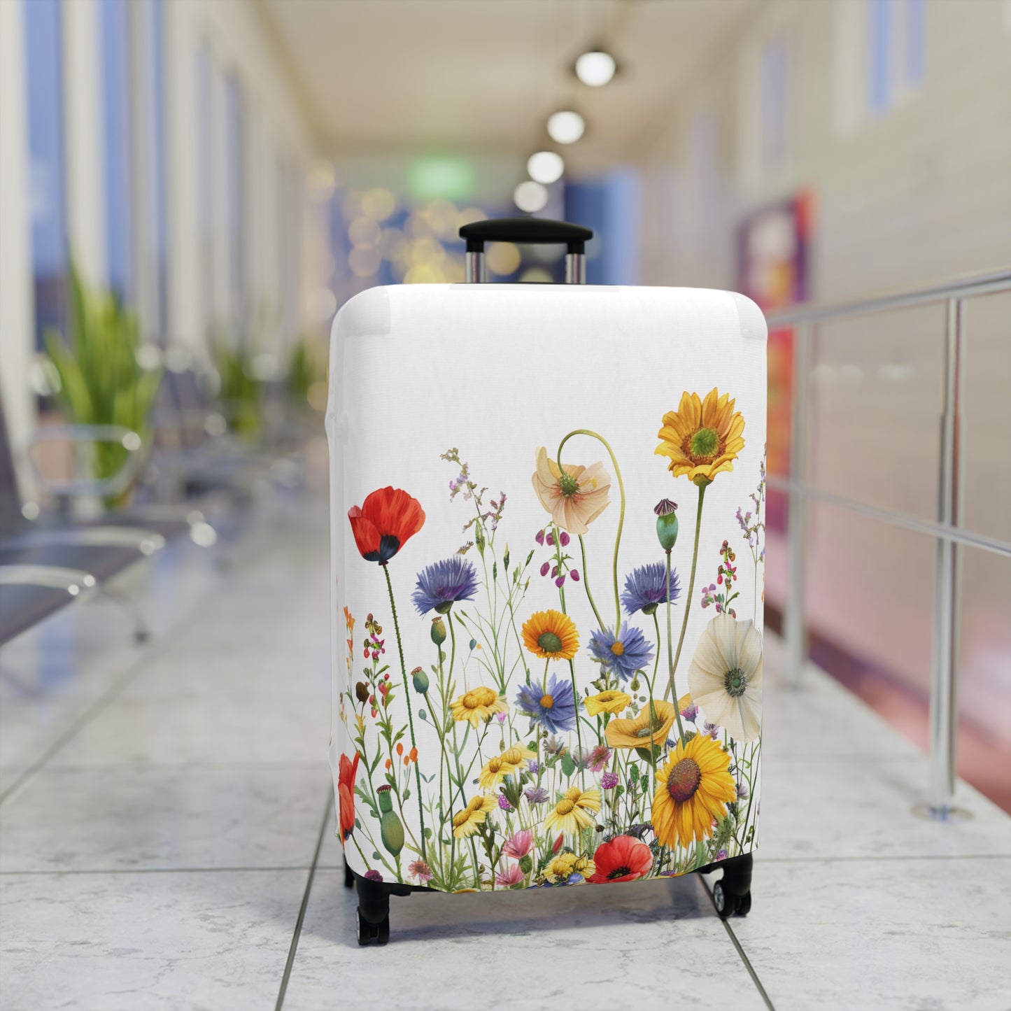 Luggage Cover, Floral, Wildflowers, awd-3044