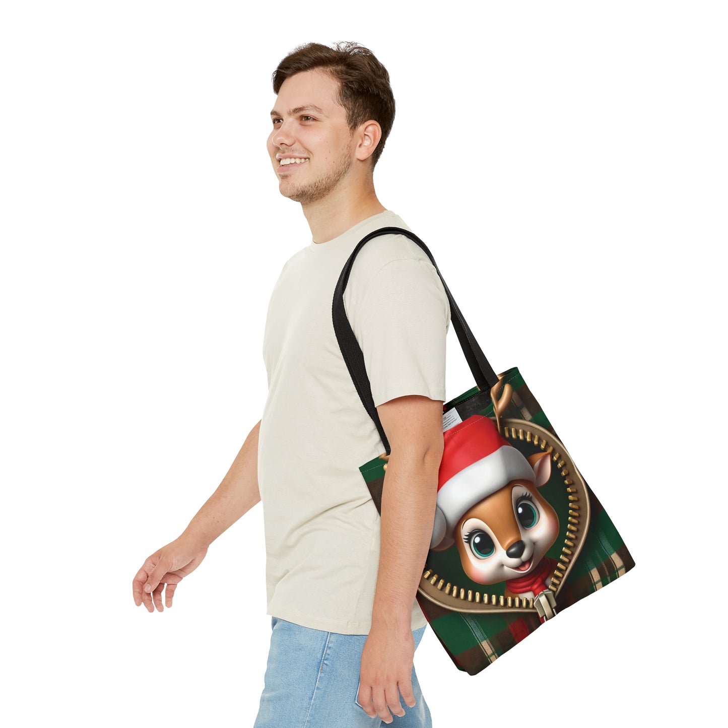 Tote Bag, Christmas, Deer