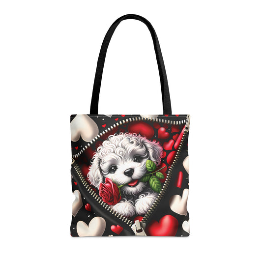 Tote Bag, Cute Dog, Personalised/Non-Personalised Tote bag