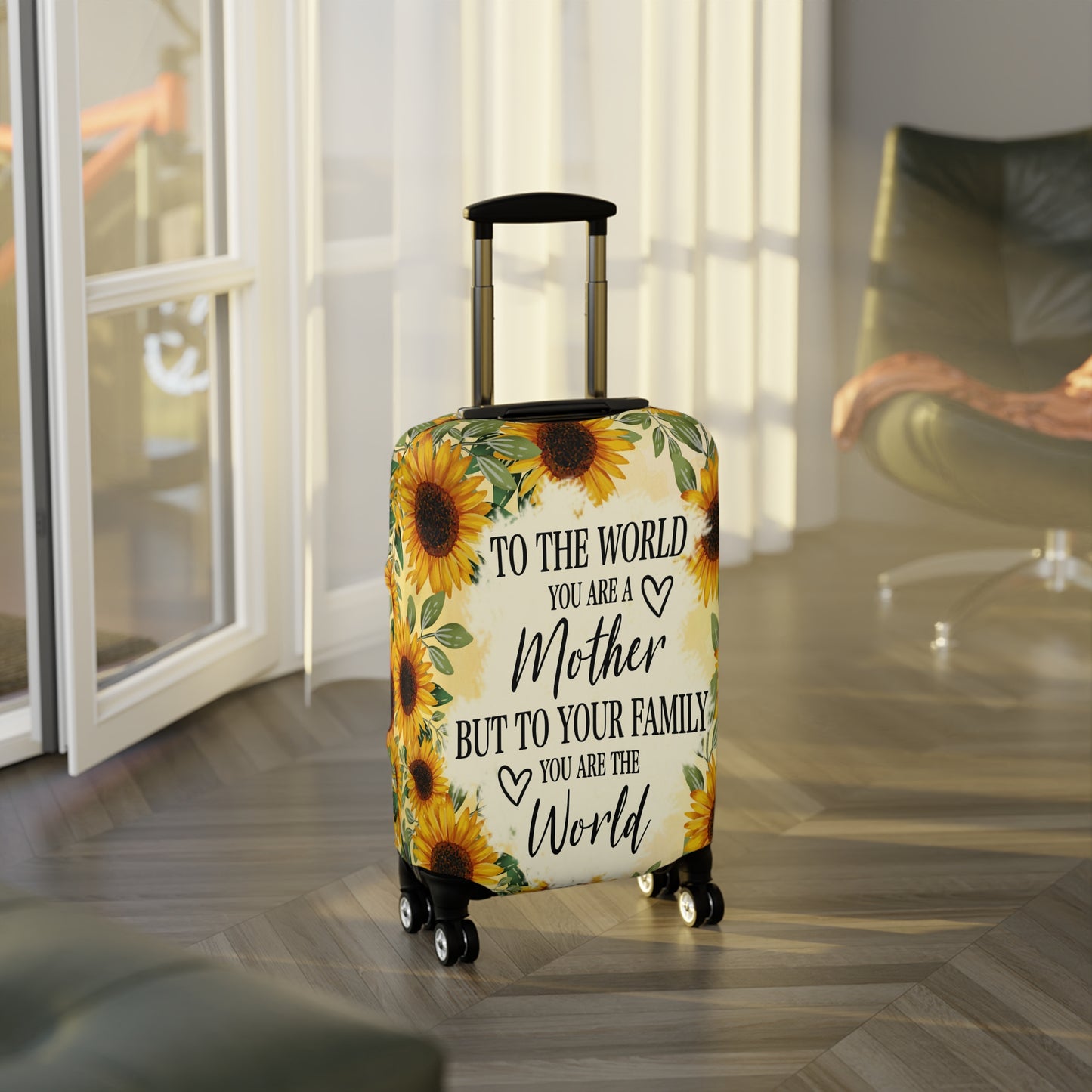 Luggage Cover, To the world you are a Mother but to your family you are the World, awd-527