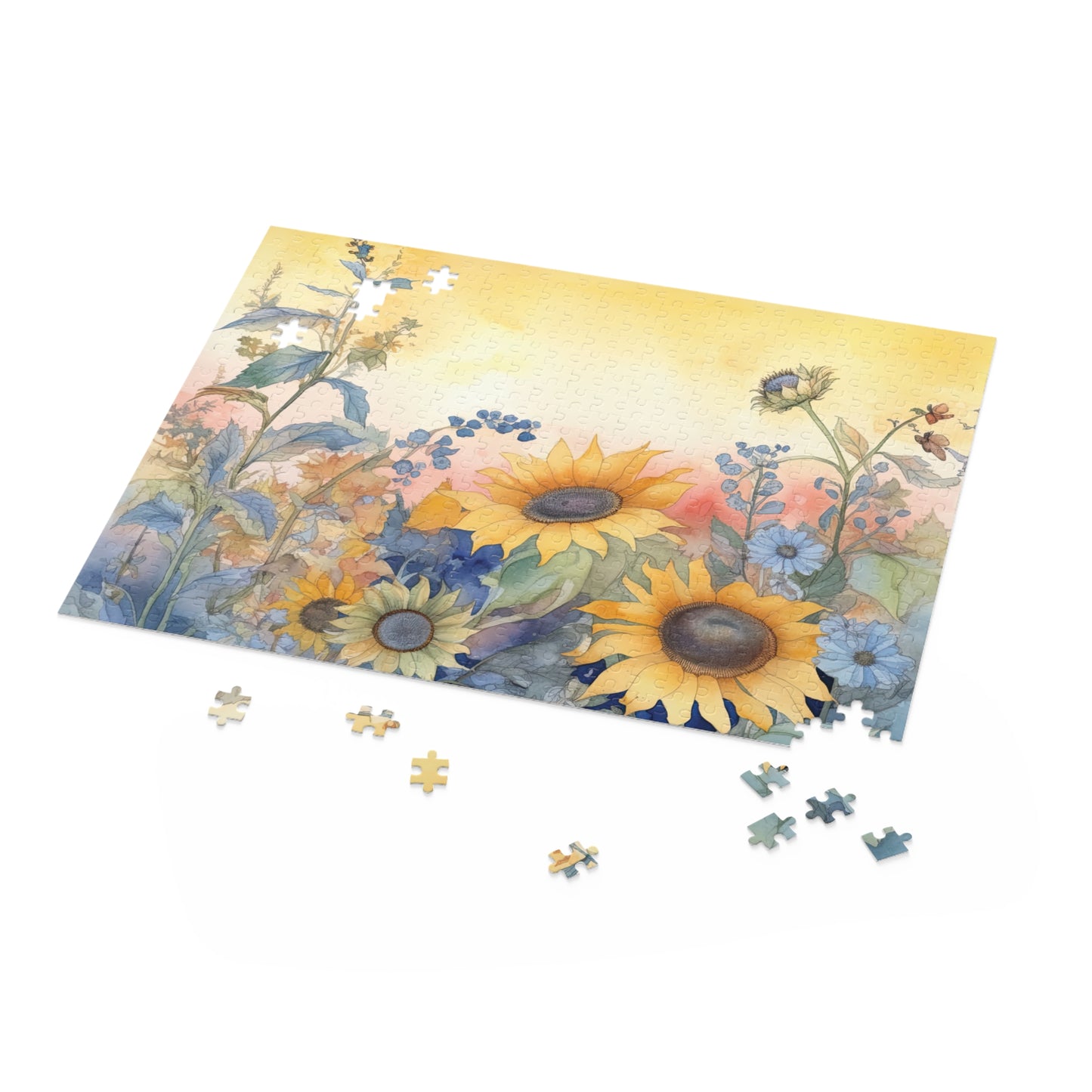 Personalised/Non-Personalised Puzzle, Floral (120, 252, 500-Piece)