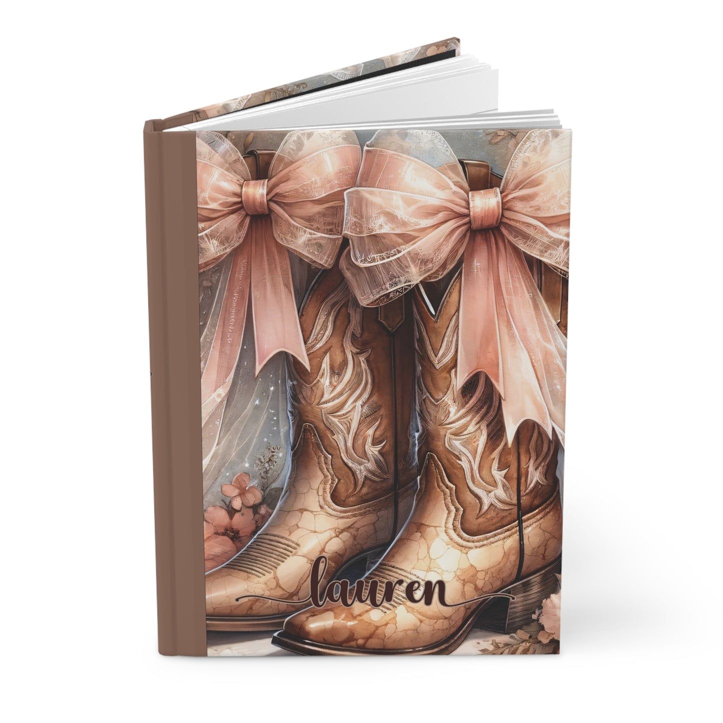 Personalised Hardcover Journal Matte, Country and Western,  Country Boots, awd-1771