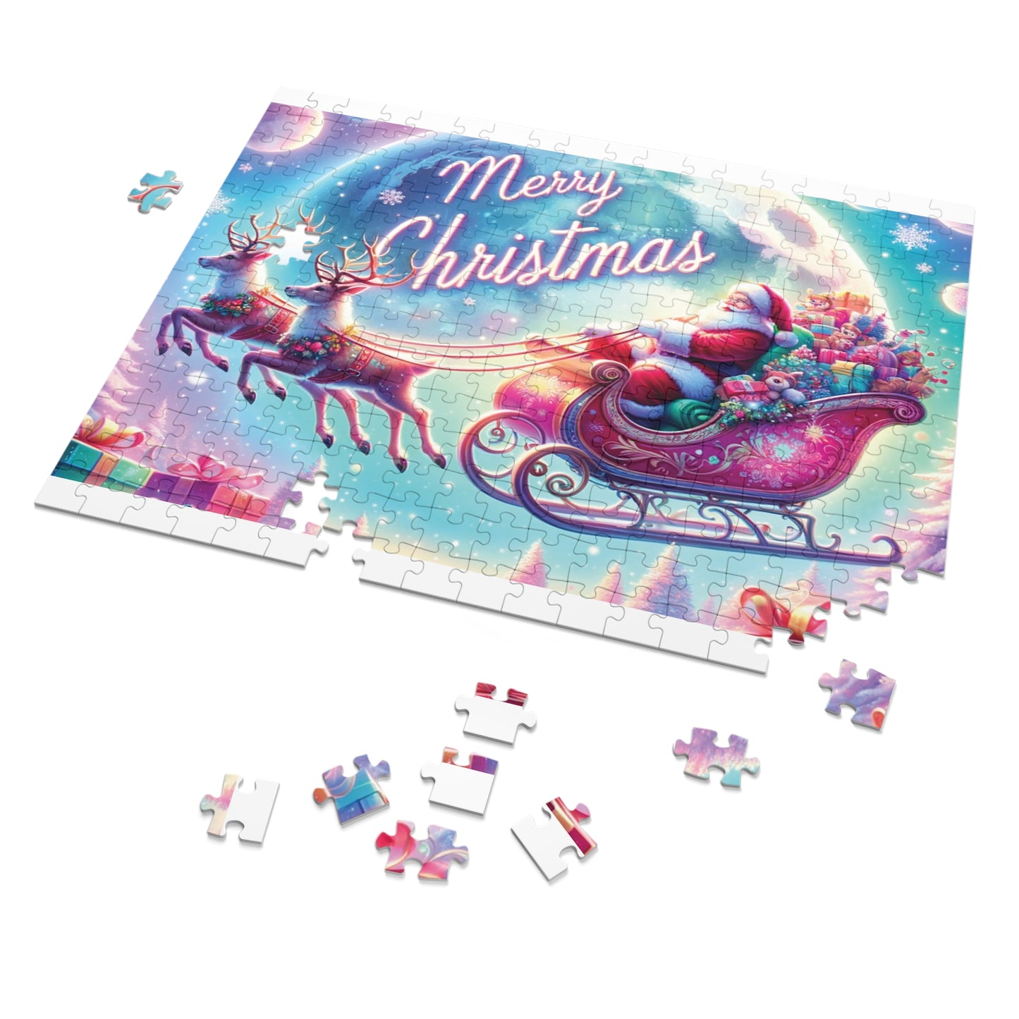 Jigsaw Puzzle, Christmas, Santa, Personalised/Non-Personalised (30, 110, 252, 500,1000-Piece)