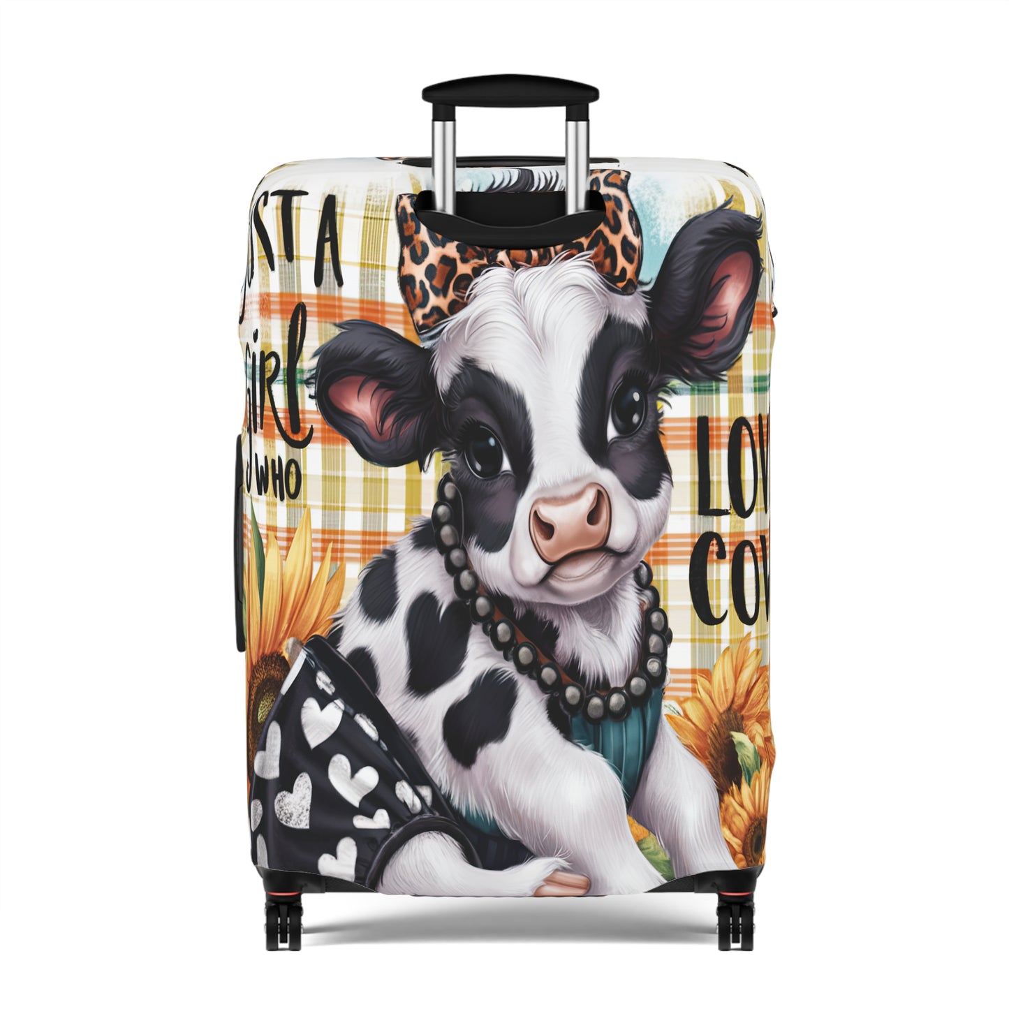 Luggage Cover, Just a Girl who Loves Cows, awd-3090