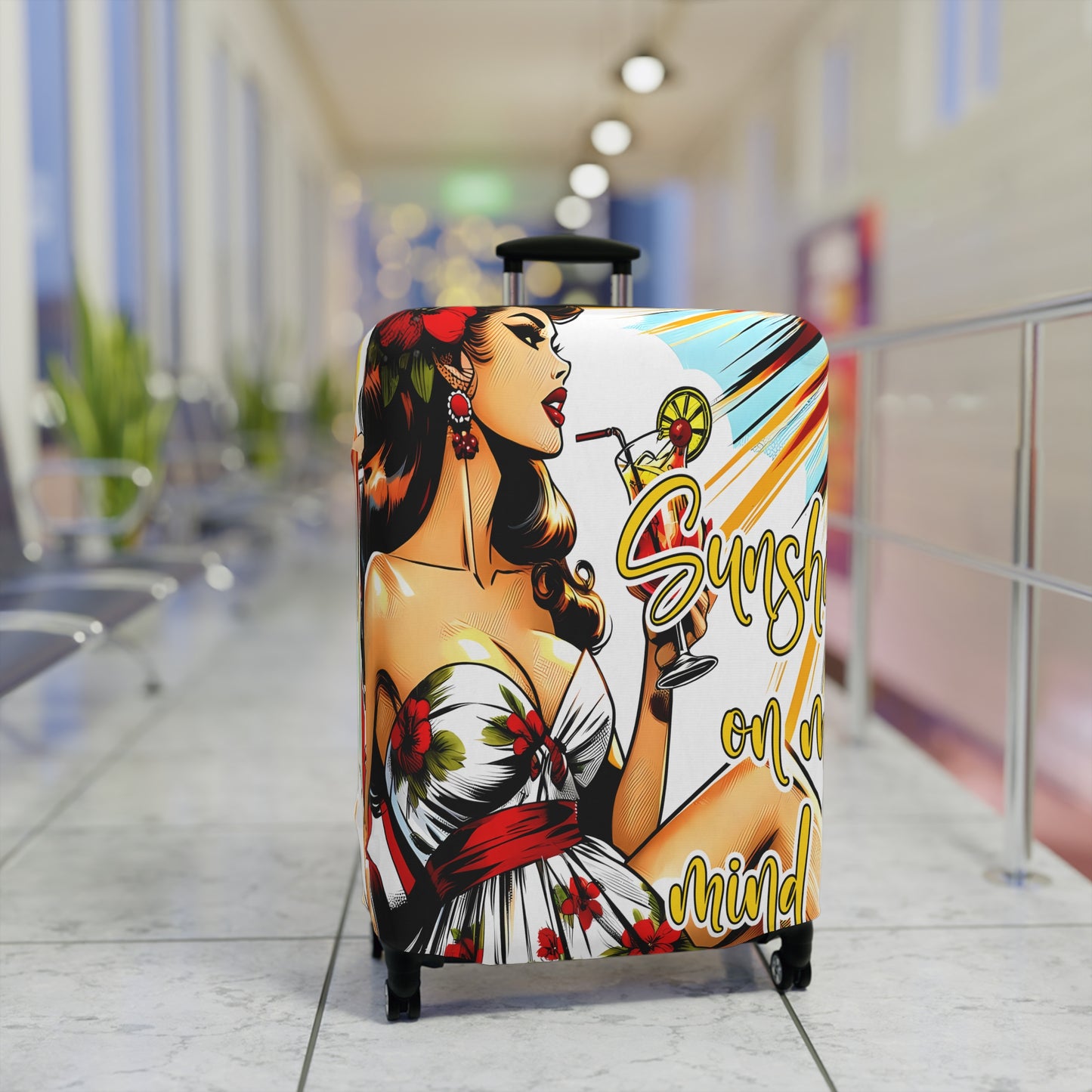 Luggage Cover, Retro Girl, Sunshine on my Mind, awd-3005