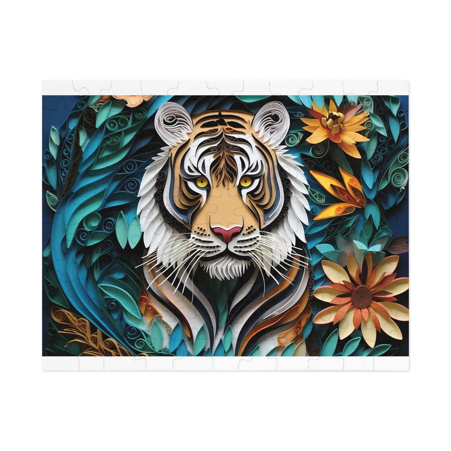 Jigsaw Puzzle, Tiger, Personalised/Non-Personalised (30, 110, 252, 500,1000-Piece)