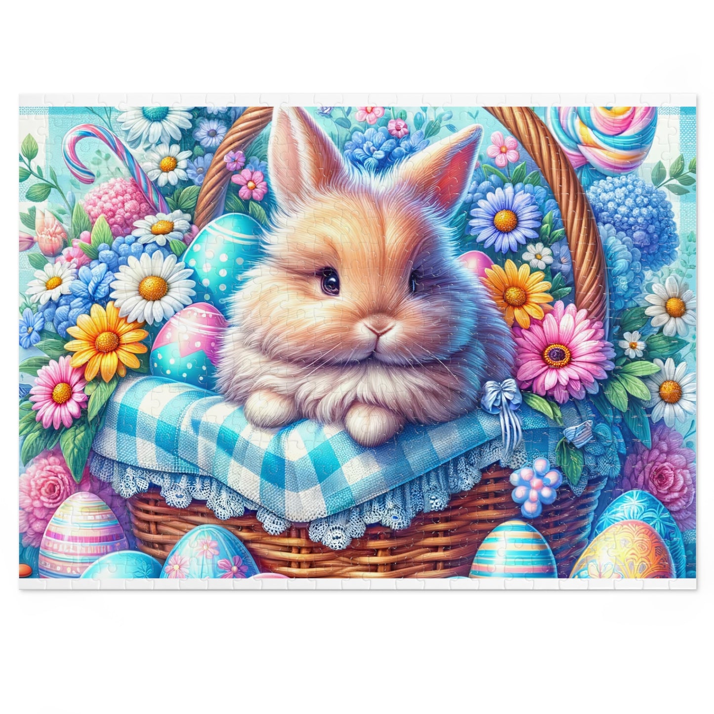 Puzzle, Easter, Rabbit, Personalised/Non-Personalised (30, 110, 252, 500,1000-Piece) awd-622