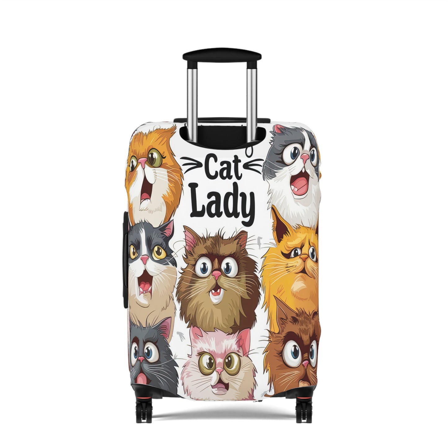 Luggage Cover, Crazy Cat Lady, awd-1489