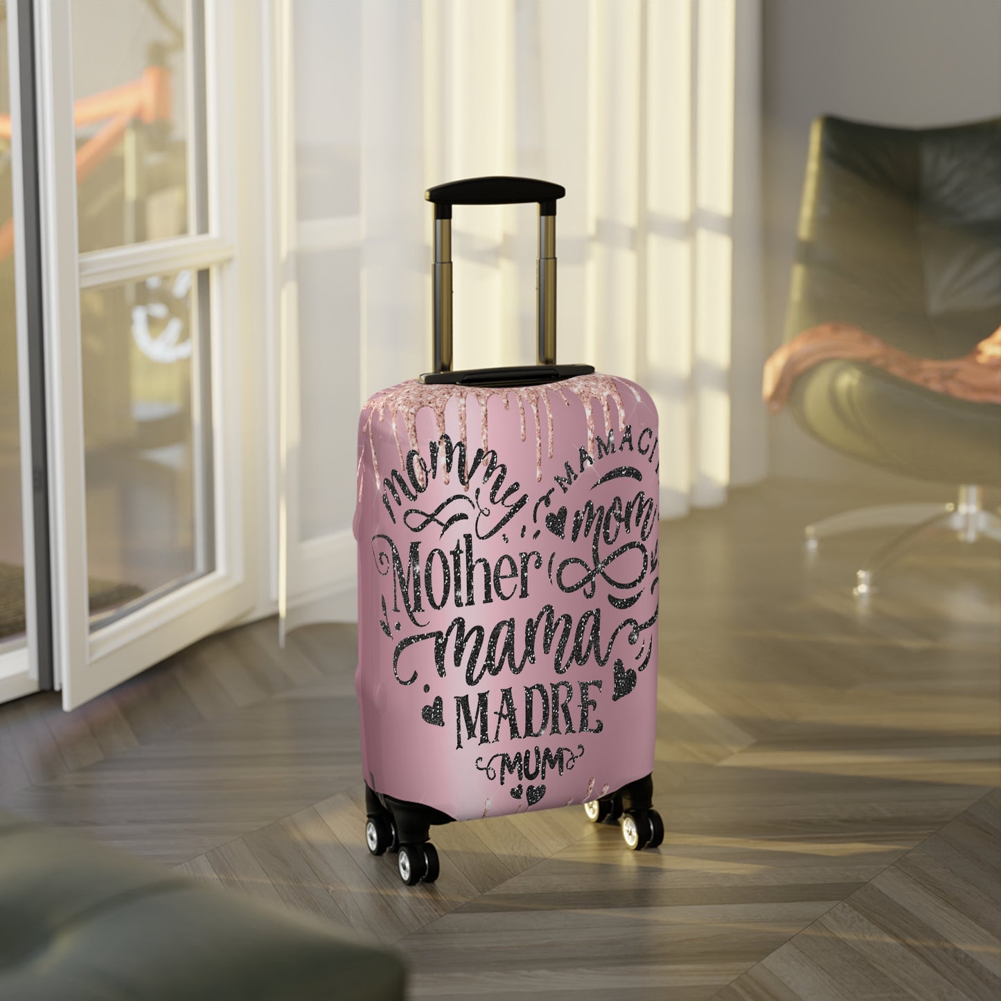 Luggage Cover, Mom/Mum Heart, awd-707