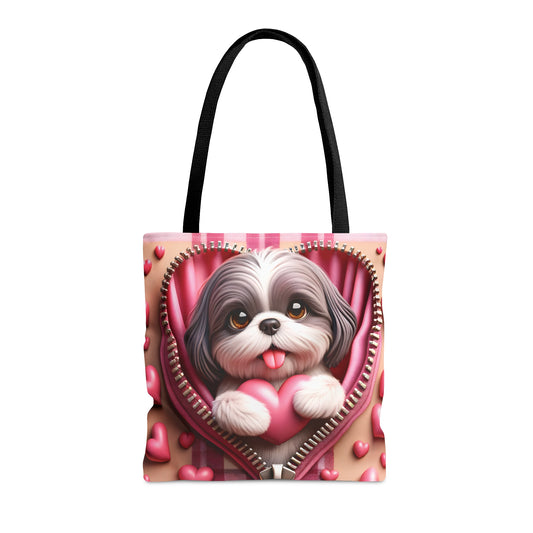 Tote Bag, Cute Dog, Personalised/Non-Personalised Tote bag