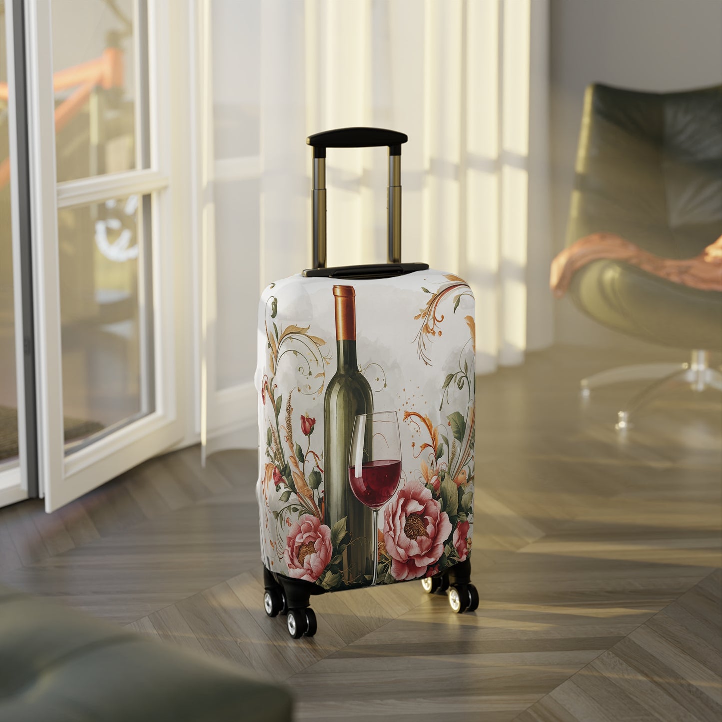 Luggage Cover, Wine and Roses, awd-1767