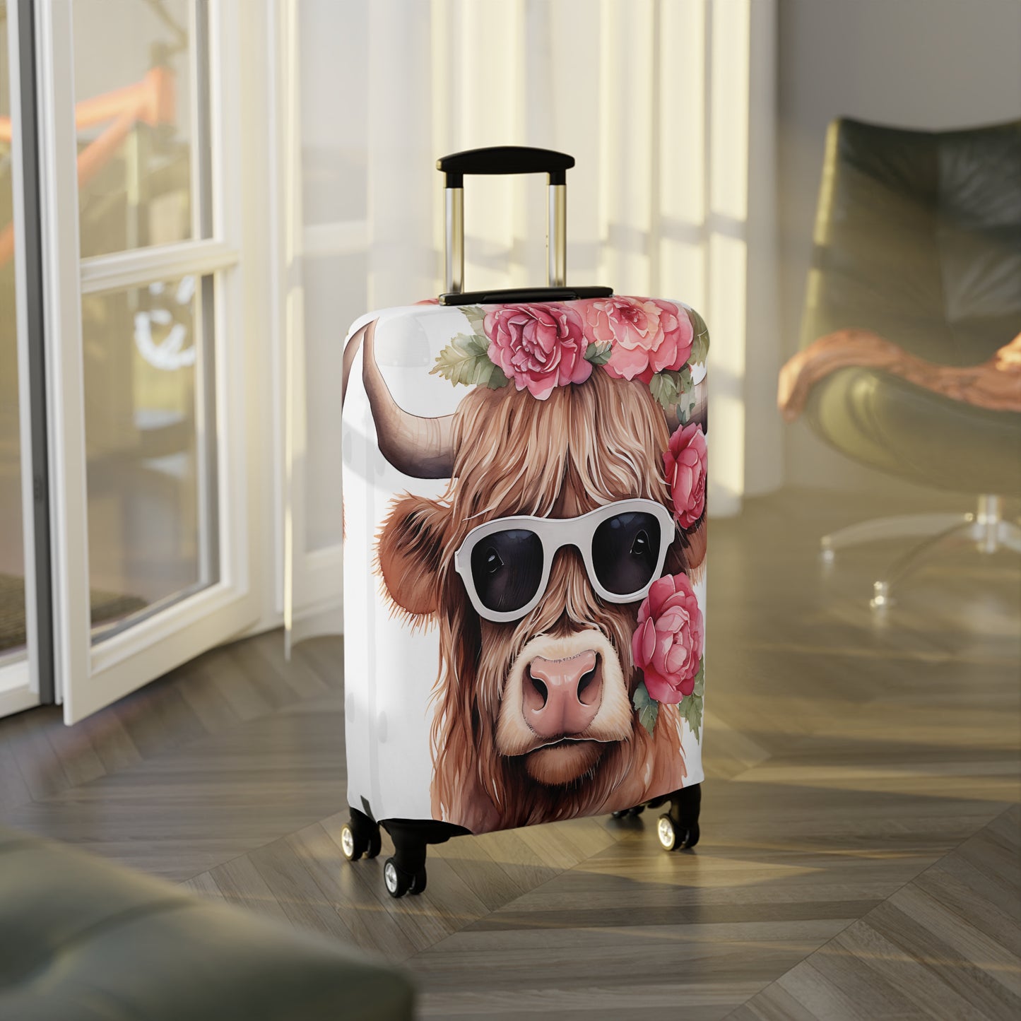 Luggage Cover, Highland Cow, awd-015