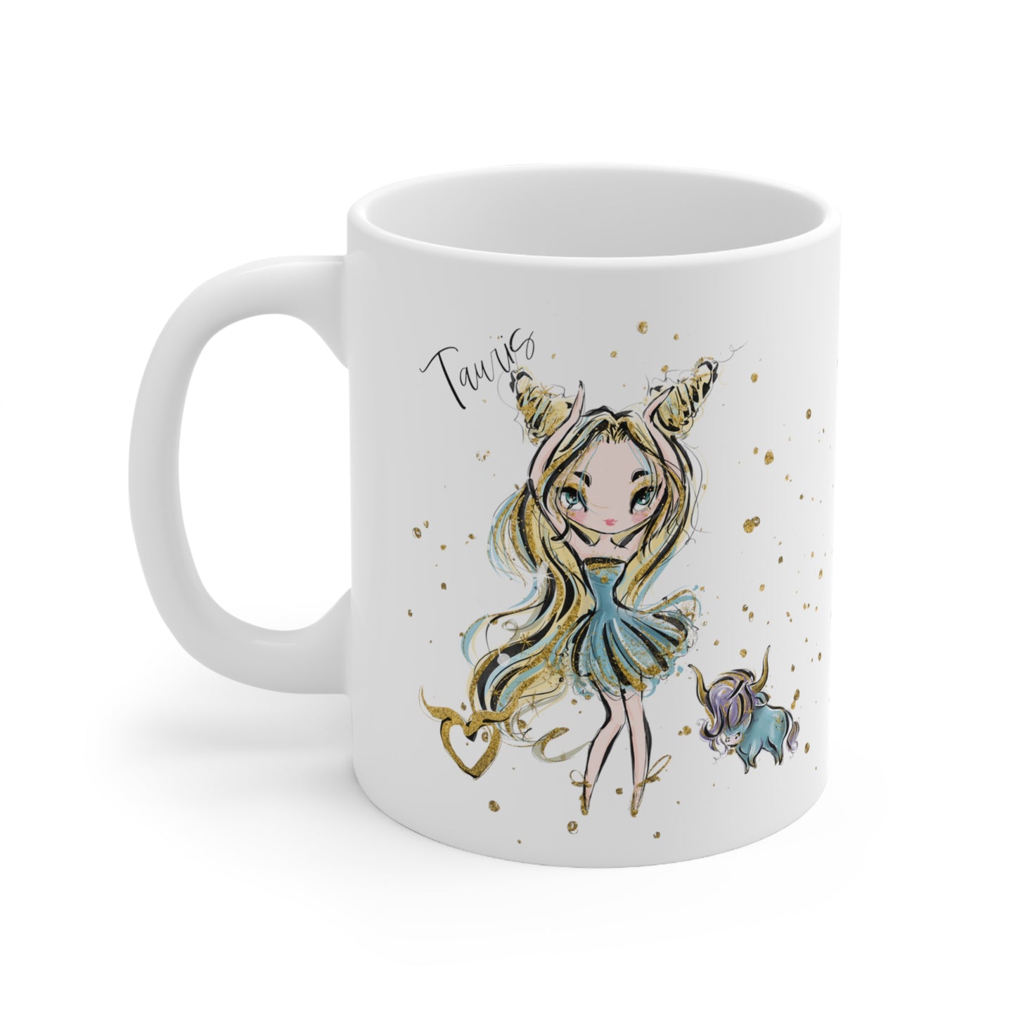 Zodiac Sign, Taurus, Ceramic Mug 11oz