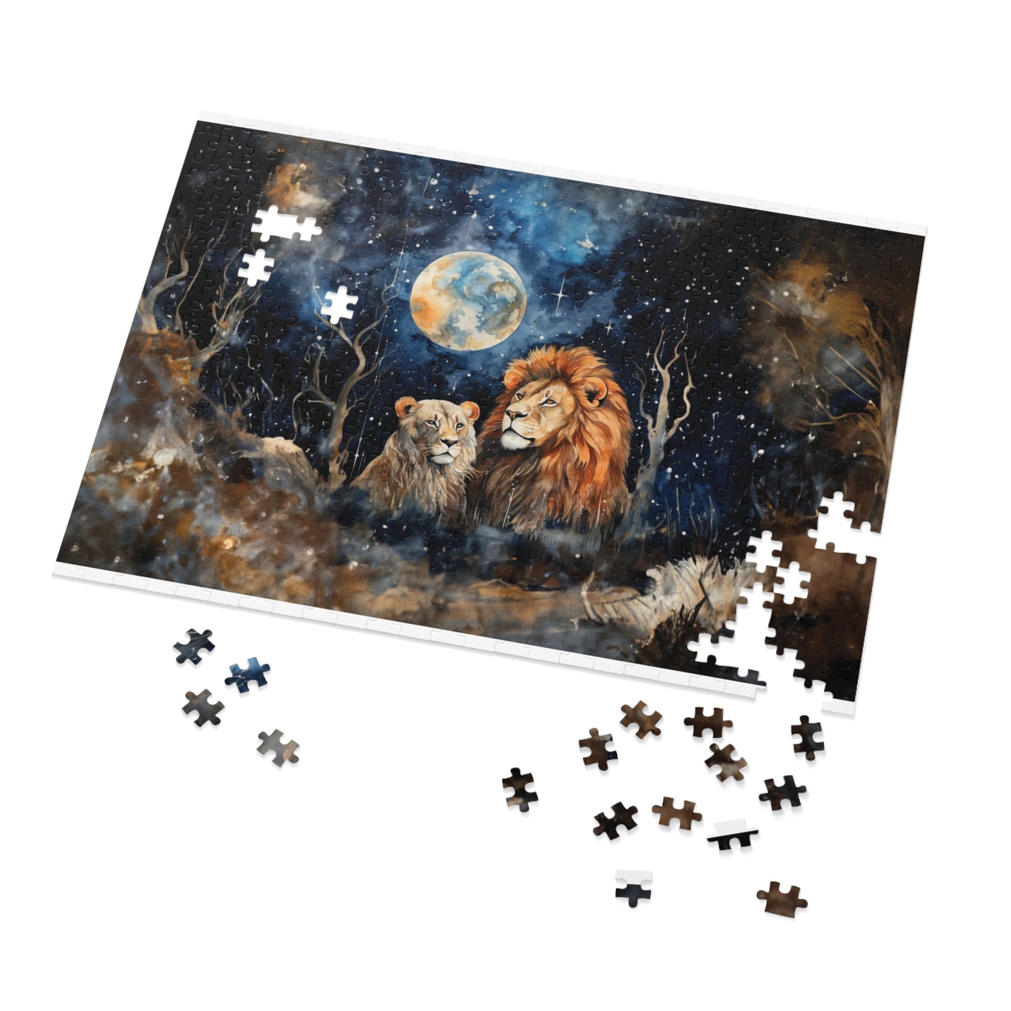 Puzzle, Lions, Personalised/Non-Personalised (30, 110, 252, 500,1000-Piece)