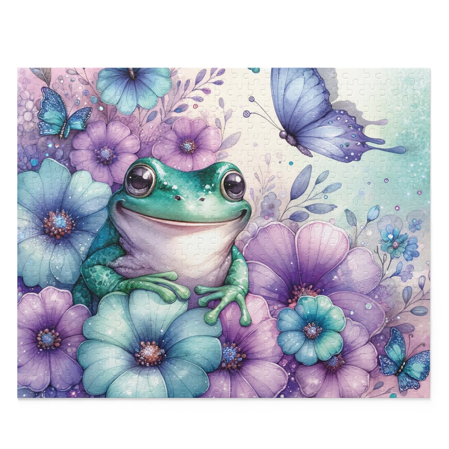 Personalised/Non-Personalised Puzzle, Frog (120, 252, 500-Piece)