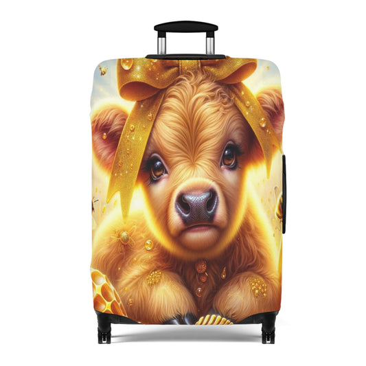 Luggage Cover, Highland Cow, Bees and Honey, awd-1409