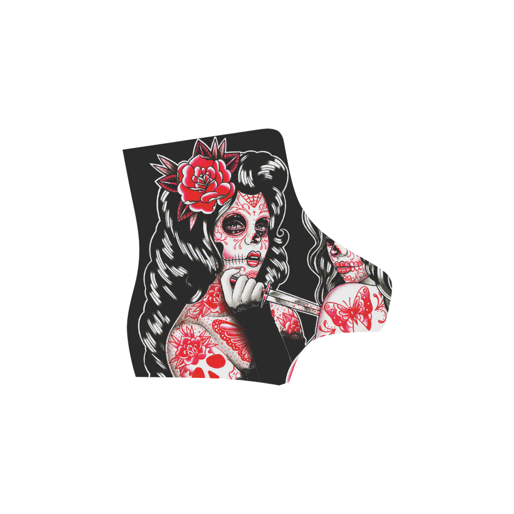 Women Sugar Skull Martin Boots For Women Model 1203H