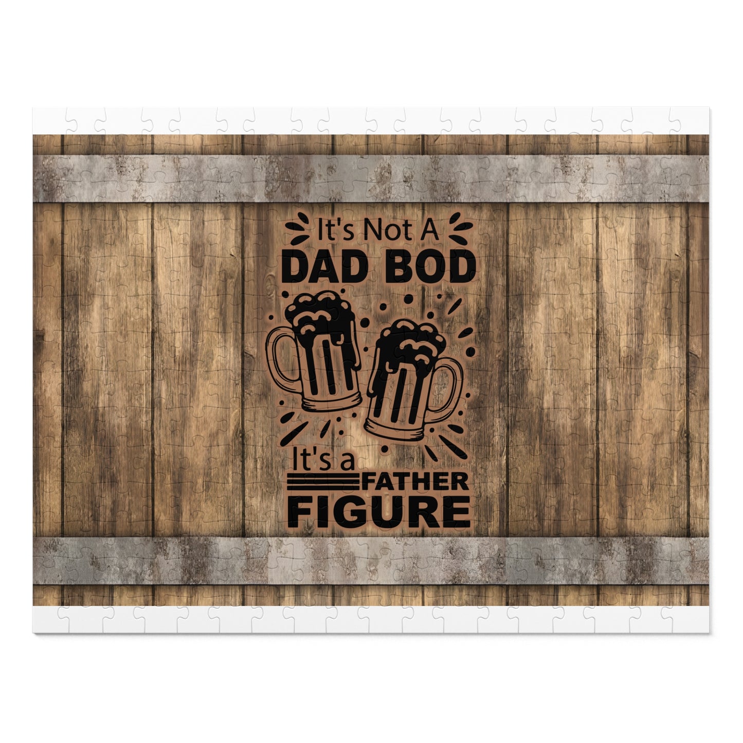 Puzzle, Dad, Dad Bod, Personalised/Non-Personalised (30, 110, 252, 500,1000-Piece) awd-569