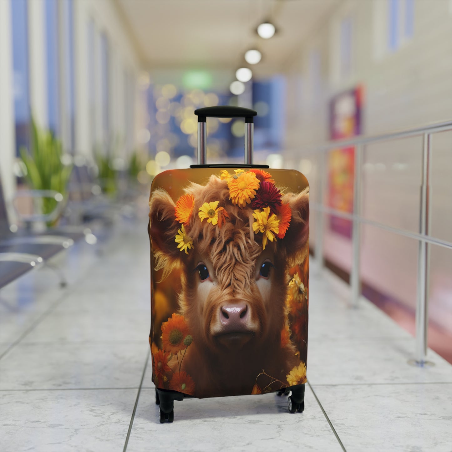 Luggage Cover, Highland Cow, awd-048