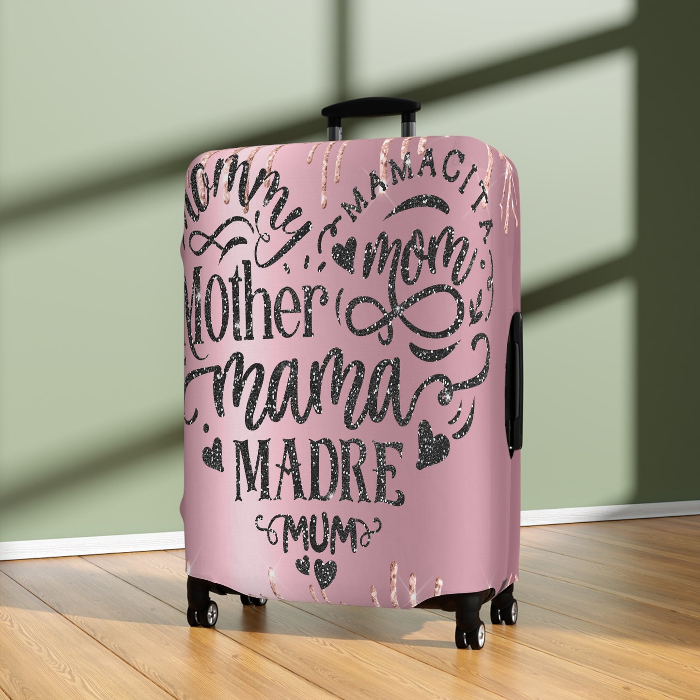 Luggage Cover, Mom/Mum Heart, awd-707