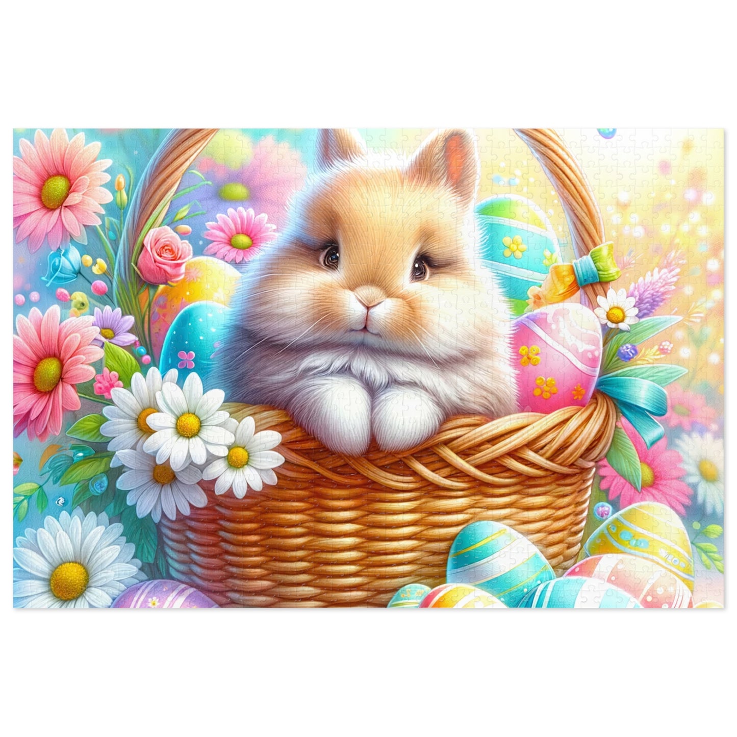 Puzzle, Easter, Rabbit, Personalised/Non-Personalised (30, 110, 252, 500,1000-Piece) awd-621