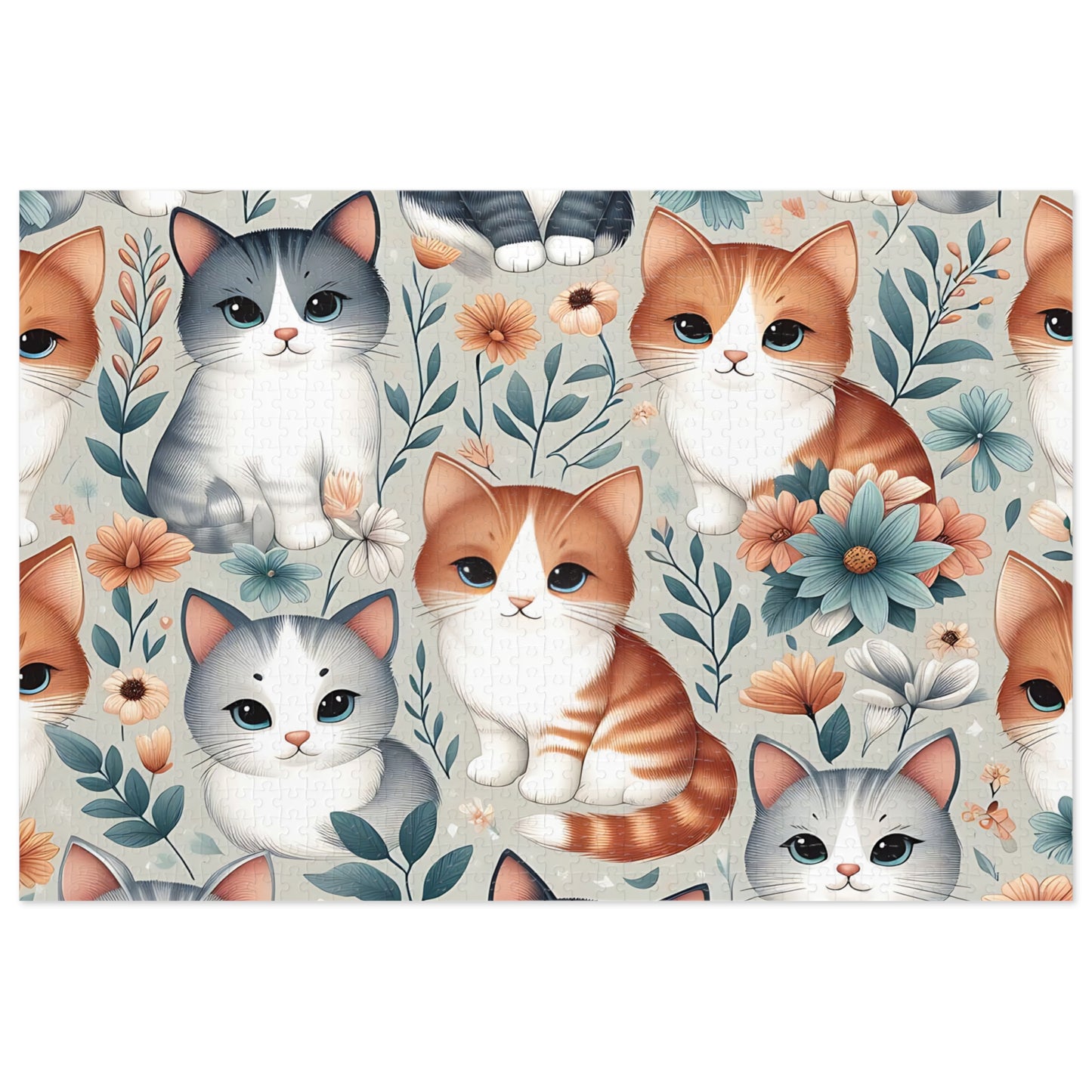 Jigsaw Puzzle, Cats, Personalised/Non-Personalised (30, 110, 252, 500,1000-Piece)