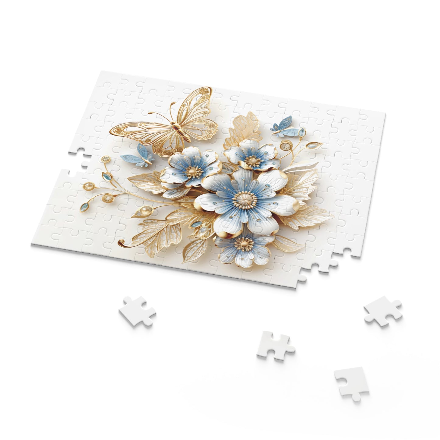 Personalised/Non-Personalised Puzzle, Floral (120, 252, 500-Piece)