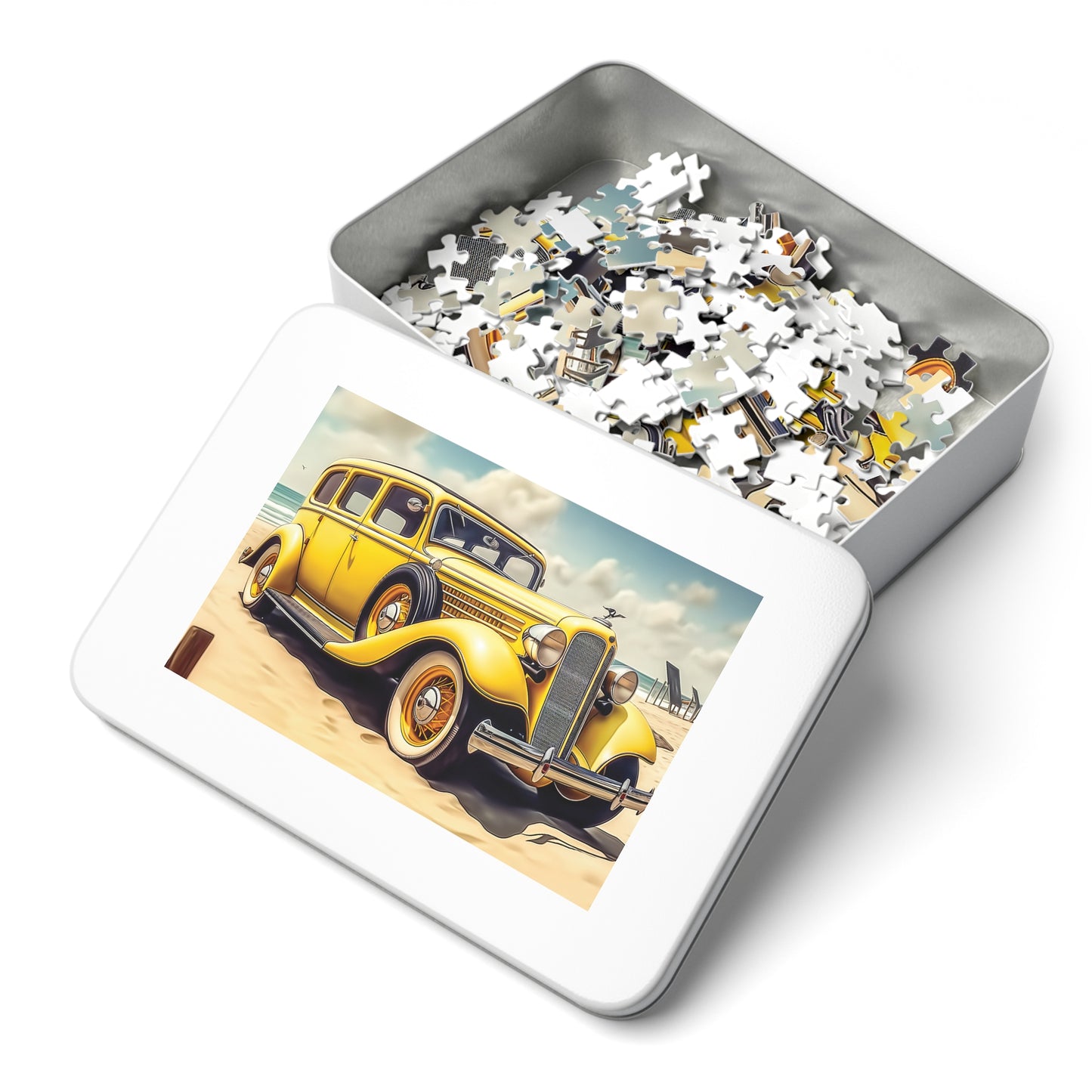 Jigsaw Puzzle, Vintage Car, Personalised/Non-Personalised (30, 110, 252, 500,1000-Piece)