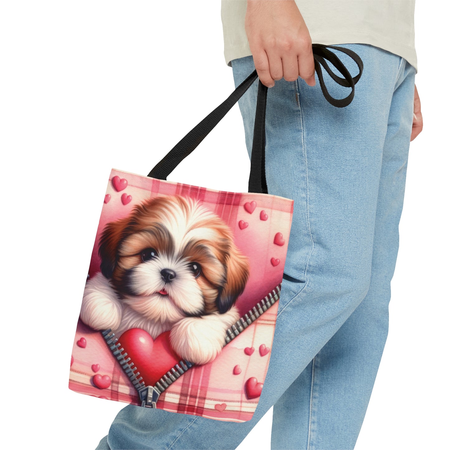 Tote Bag, Cute Dog, Personalised/Non-Personalised Tote bag