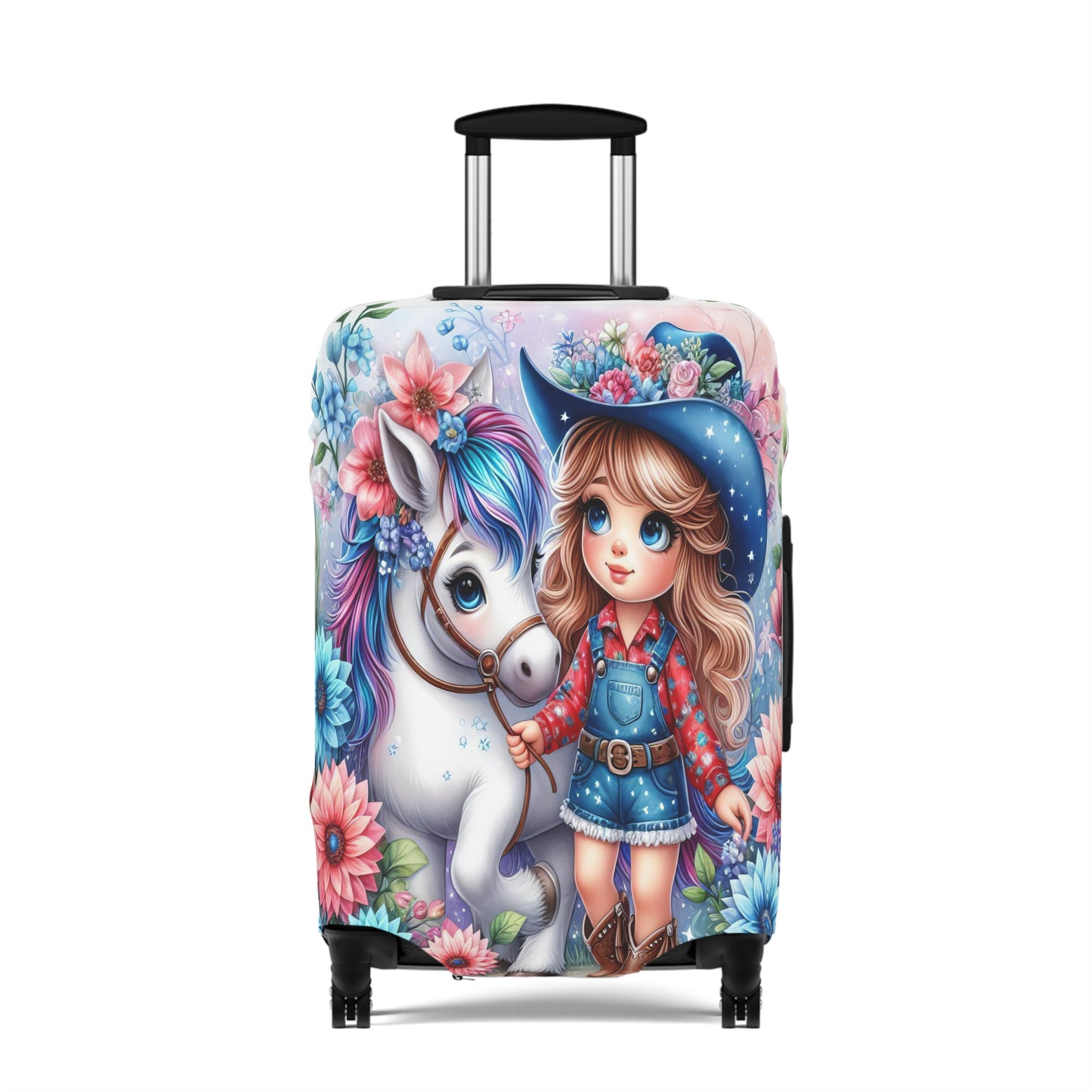 Luggage Cover, Just a Girl who Loves Horses, awd-3071