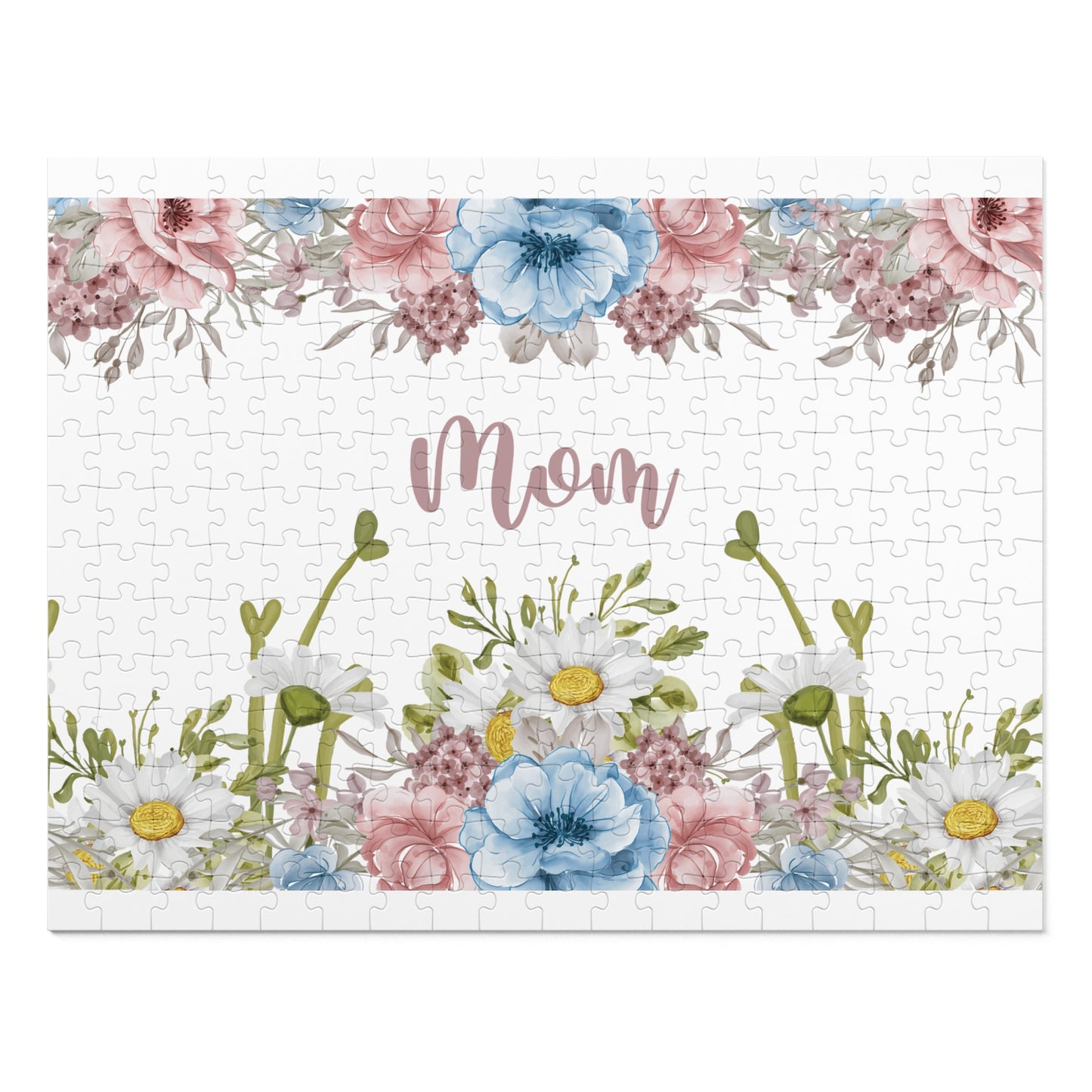 Jigsaw Puzzle, Floral, Mom, Personalised/Non-Personalised (30, 110, 252, 500,1000-Piece)