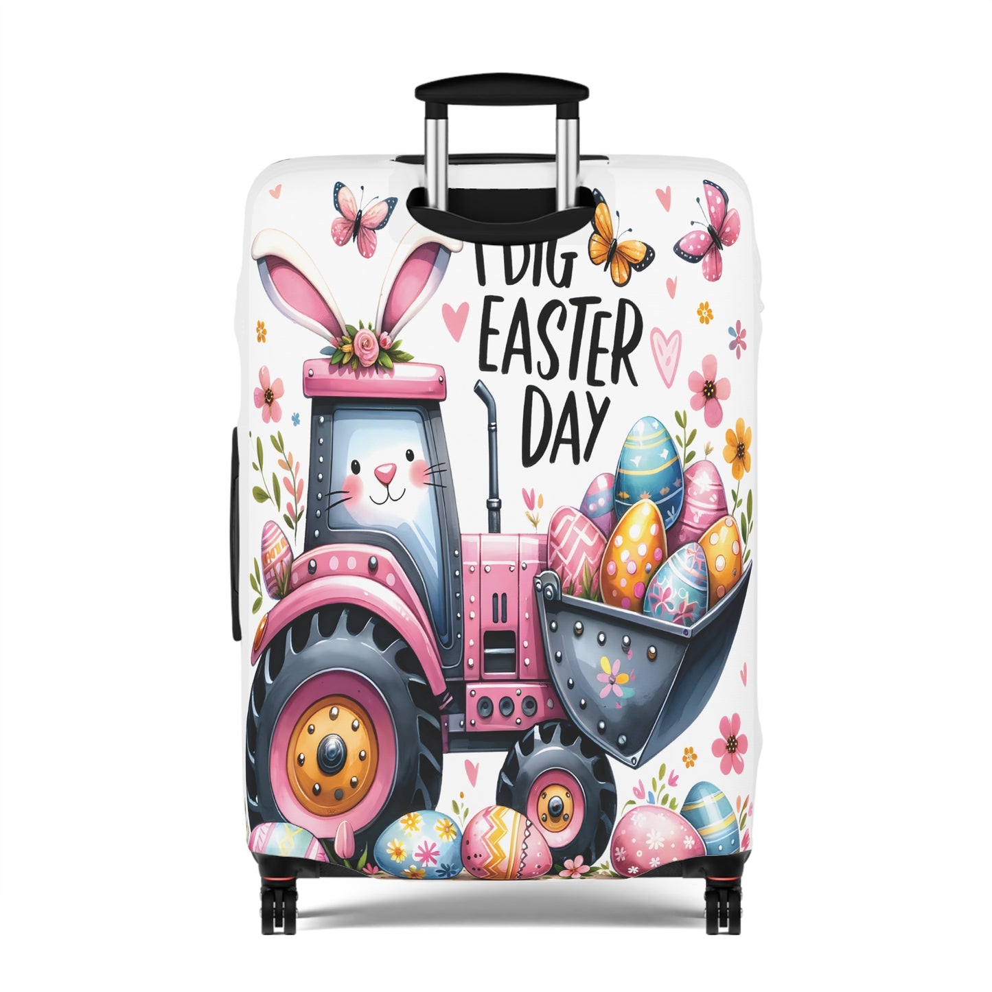 Luggage Cover, Easter, Bobcat, I dig Easter, awd-1073