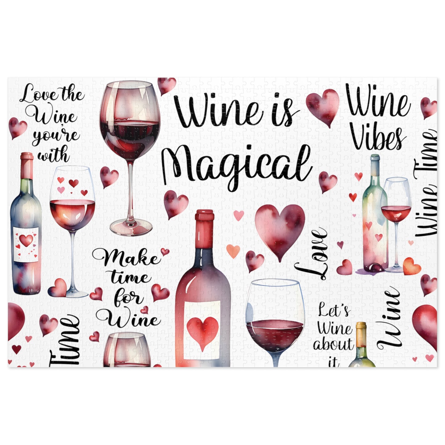 Jigsaw Puzzle, Wine is Magical, Personalised/Non-Personalised (30, 110, 252, 500,1000-Piece)