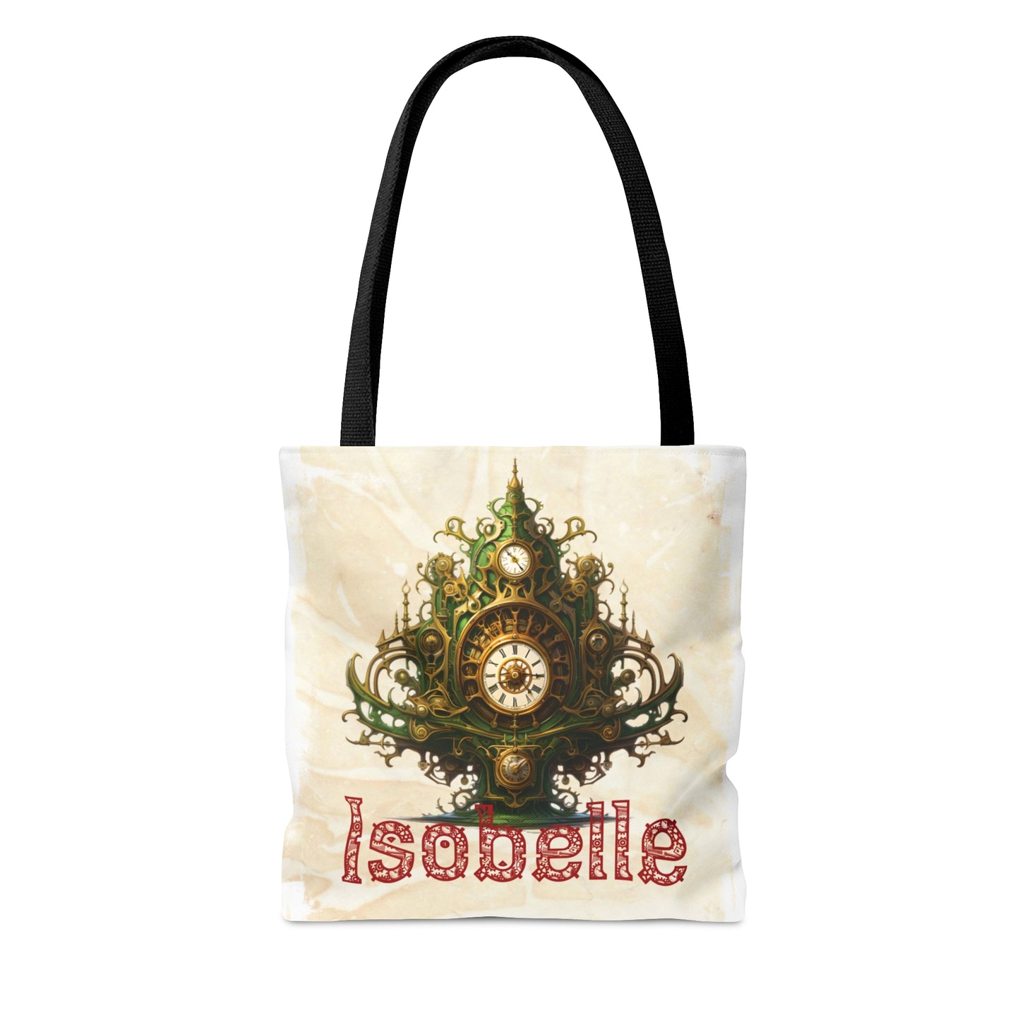 Steampunk Clock Tree Personalised Tote Bag, Steampunk Christmas bag, Christmas Tote Bag, Personalised/Non-Personalised