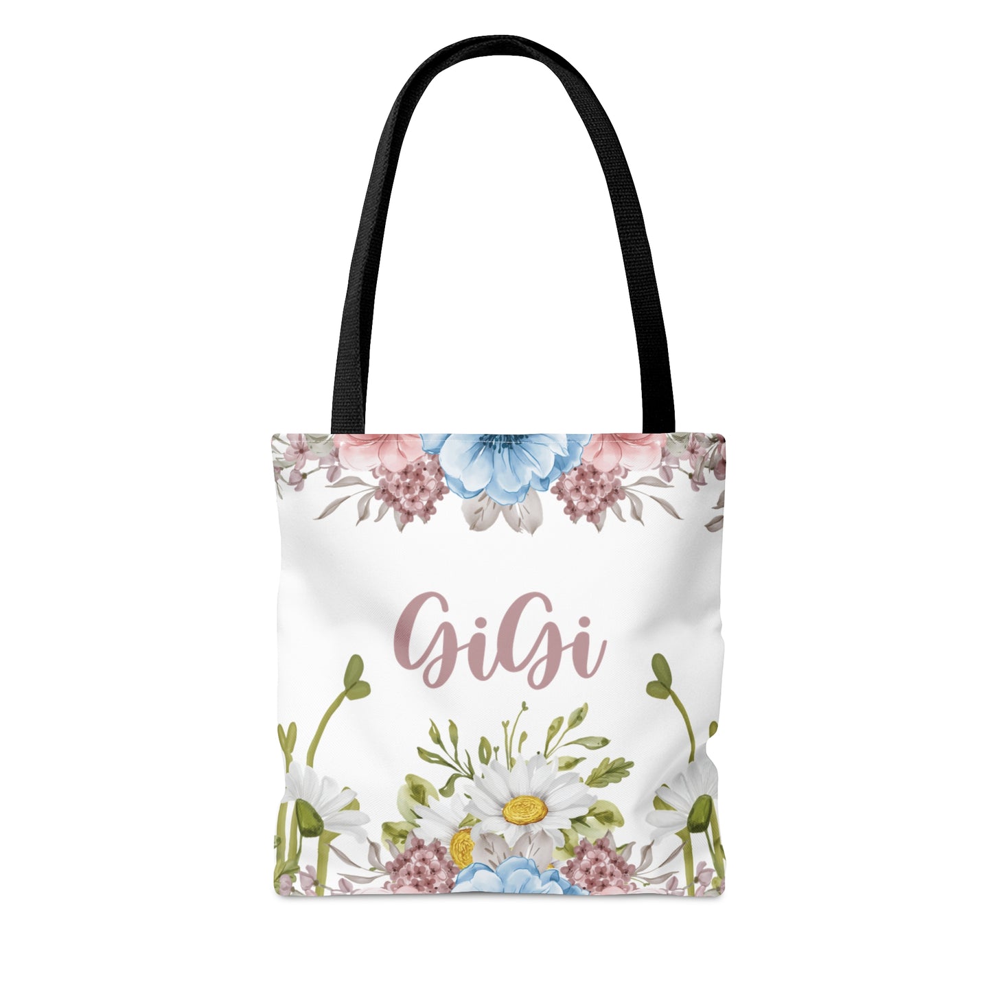 Personalised/Non-Personalised Tote Bag, Floral, GiGi, Tote bag